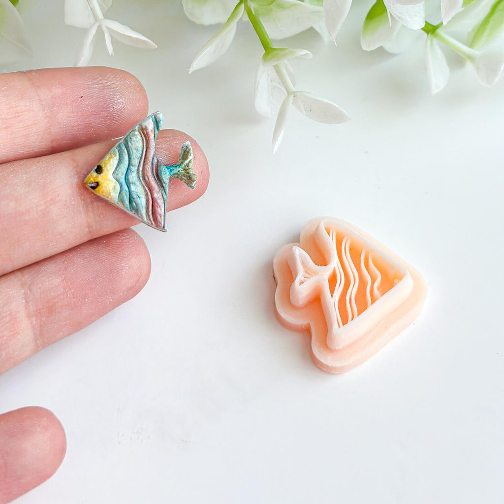 Tropical Fish Embossed Clay Cutter