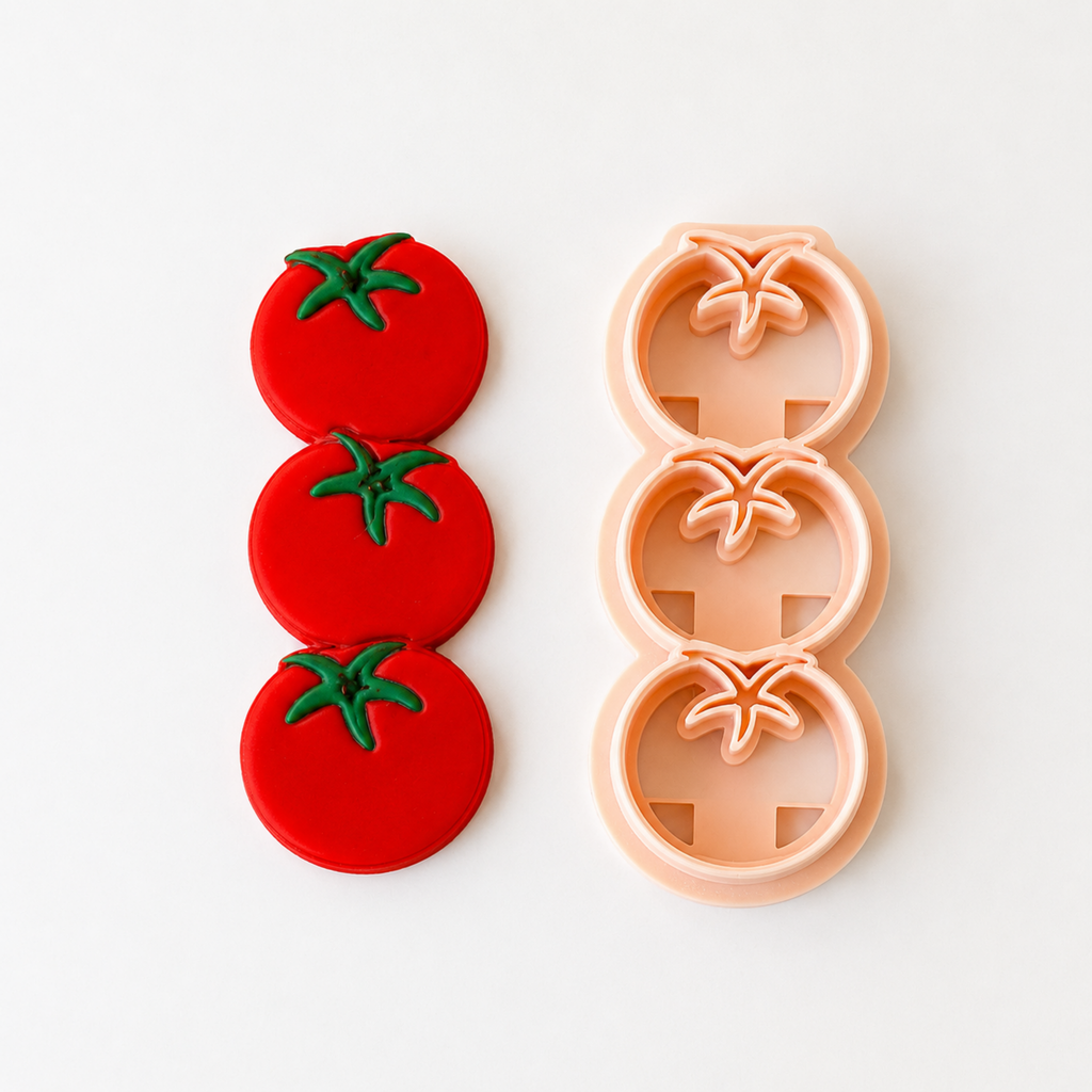 Tomato Polymer Clay Bookmark Cutter