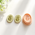 Leaf Embossed Polymer Clay Cutter