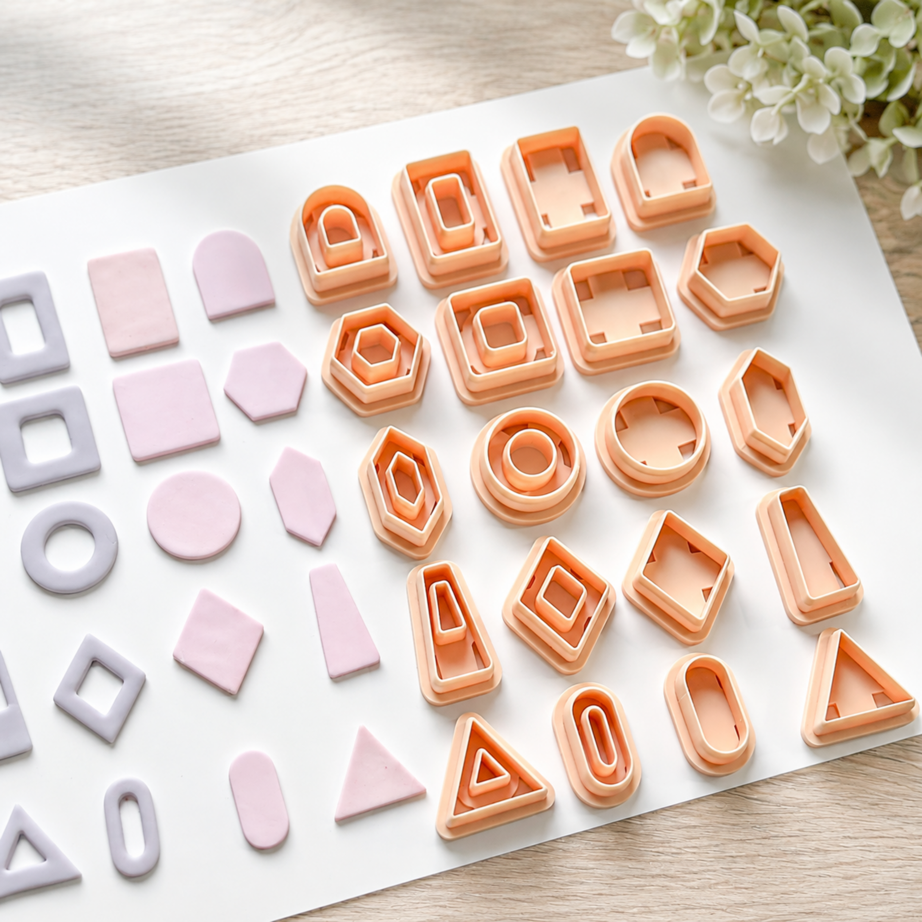 Basic Shapes Polymer Clay Cutter Set- 20 Pcs