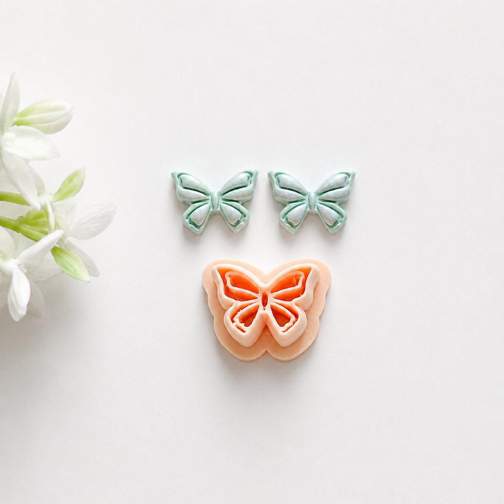 Butterfly Polymer Clay Stud Earring Cutter