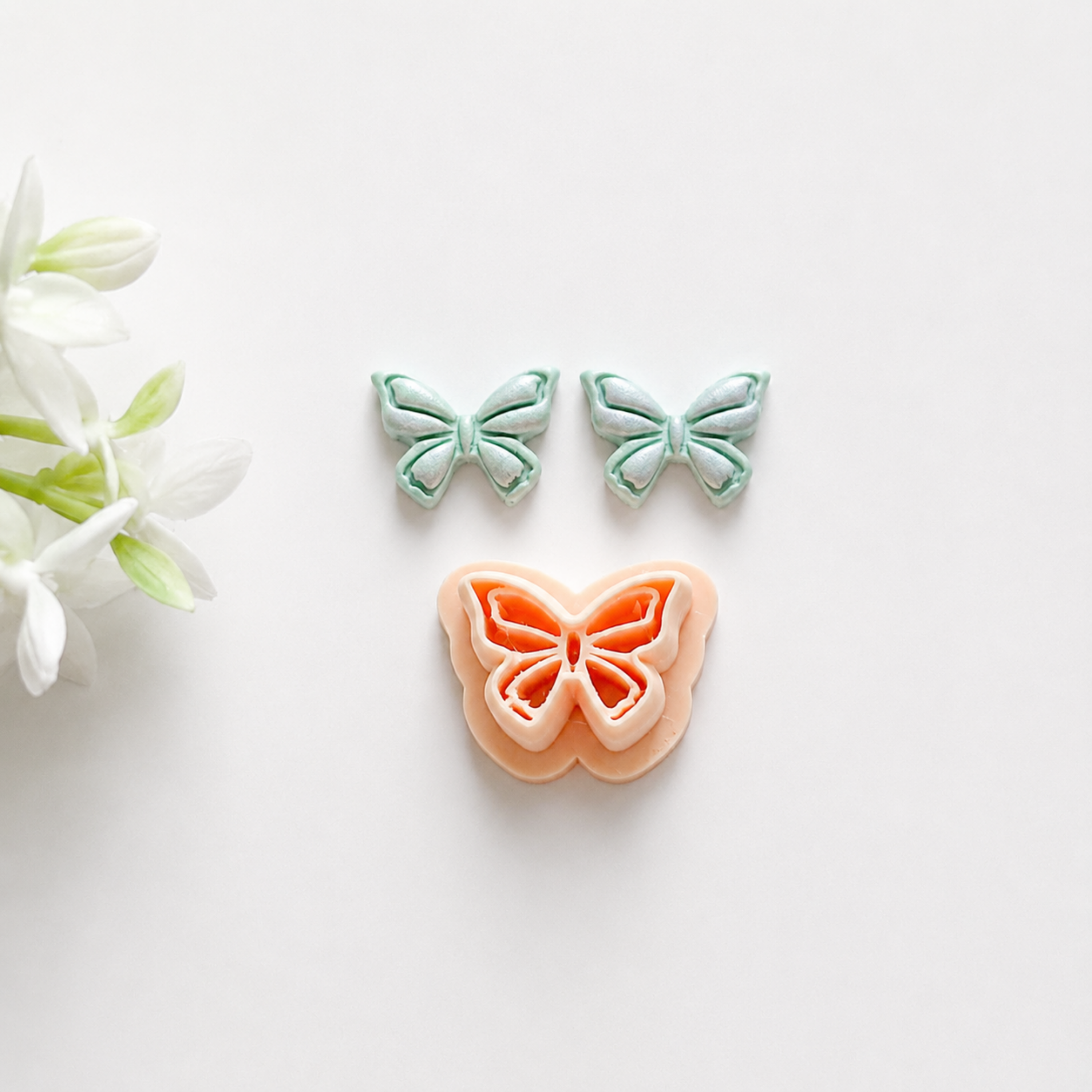 Butterfly Polymer Clay Stud Earring Cutter