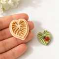 Botanical Leaf Polymer Clay Earring Cutter