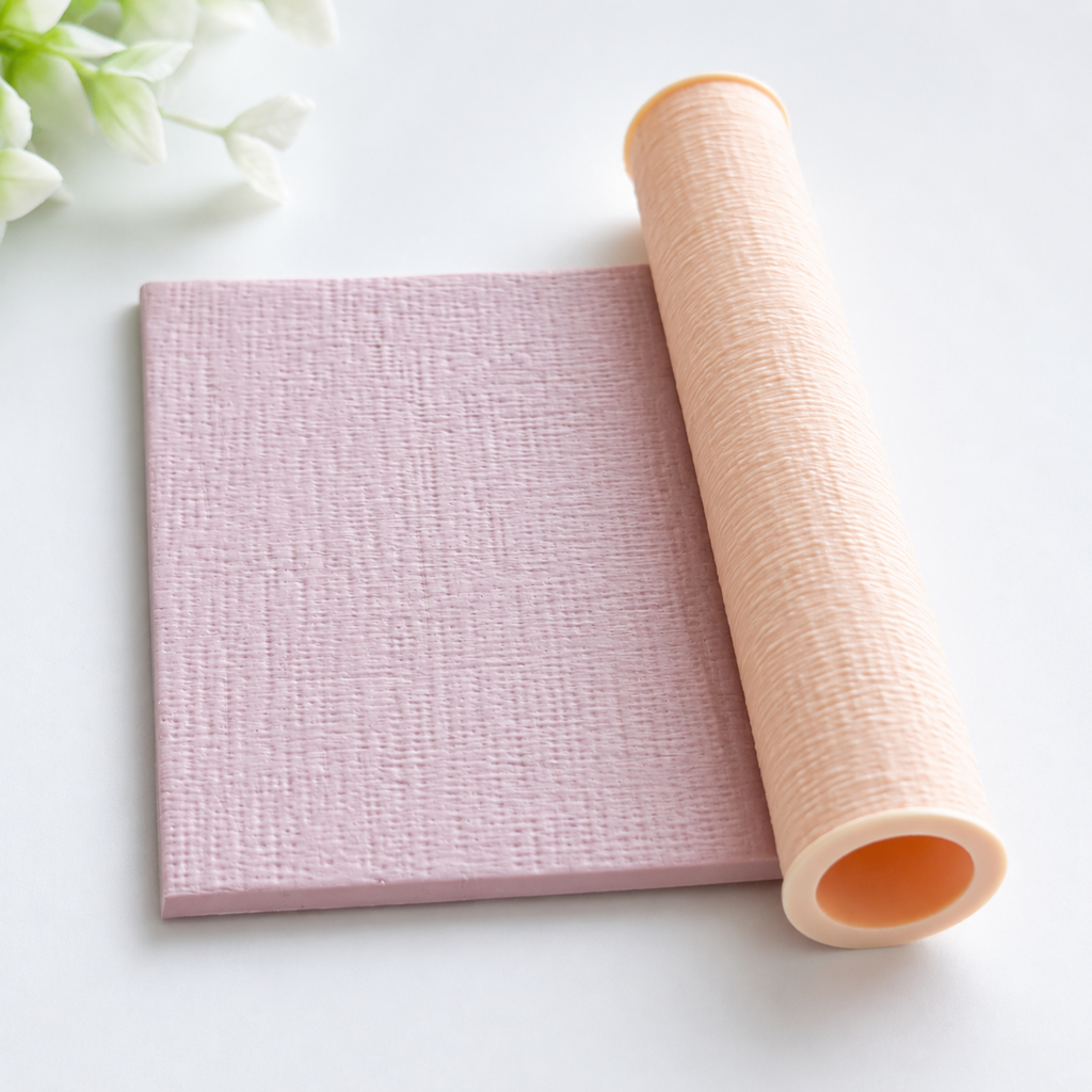 Textile Polymer Clay Texture Roller Tool – 10cm