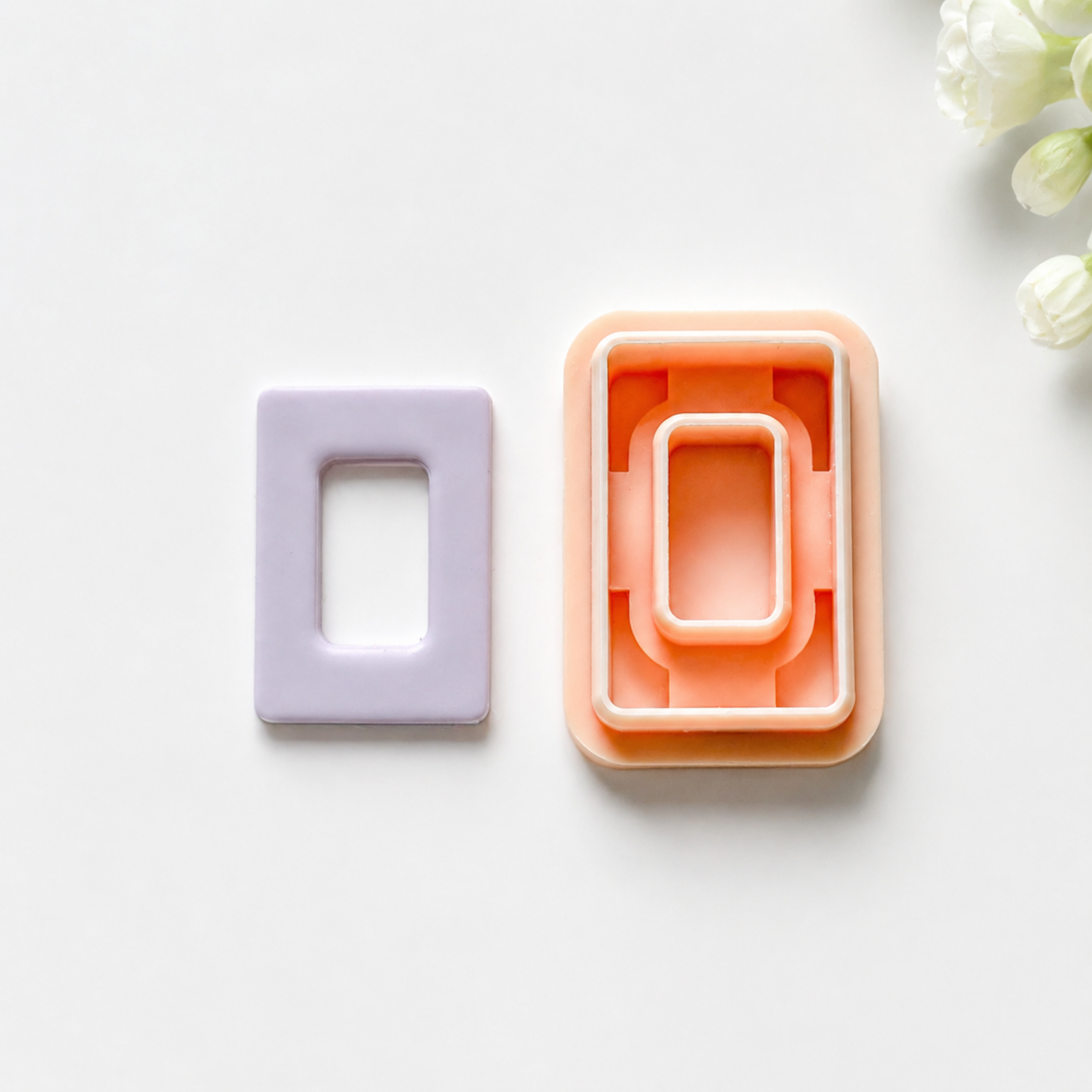 Rectangle Donut Polymer Clay Geometric Cutter