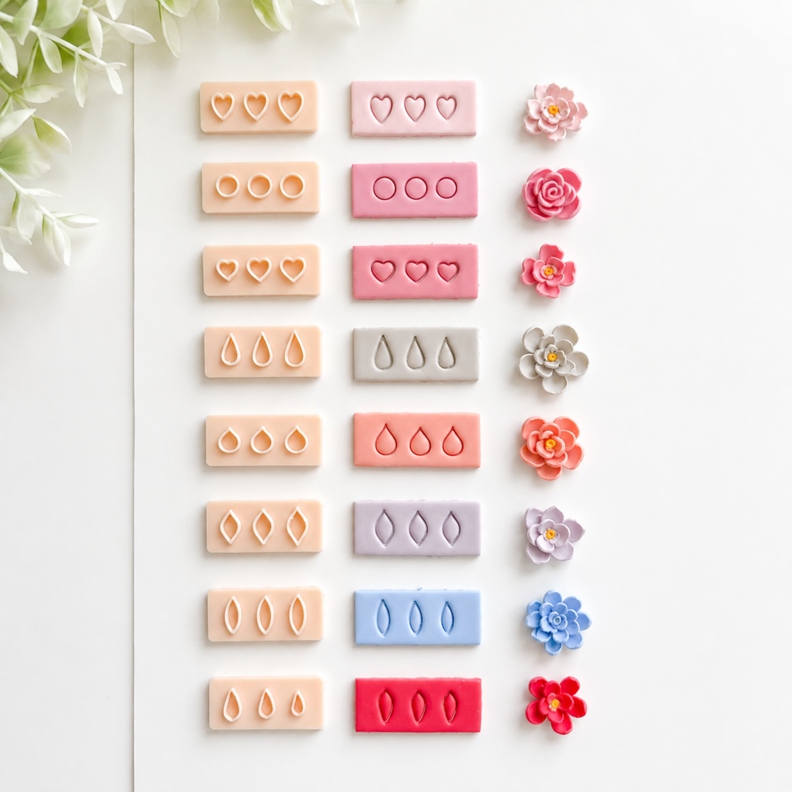 8 Shapes Floral Clay Cutter Set