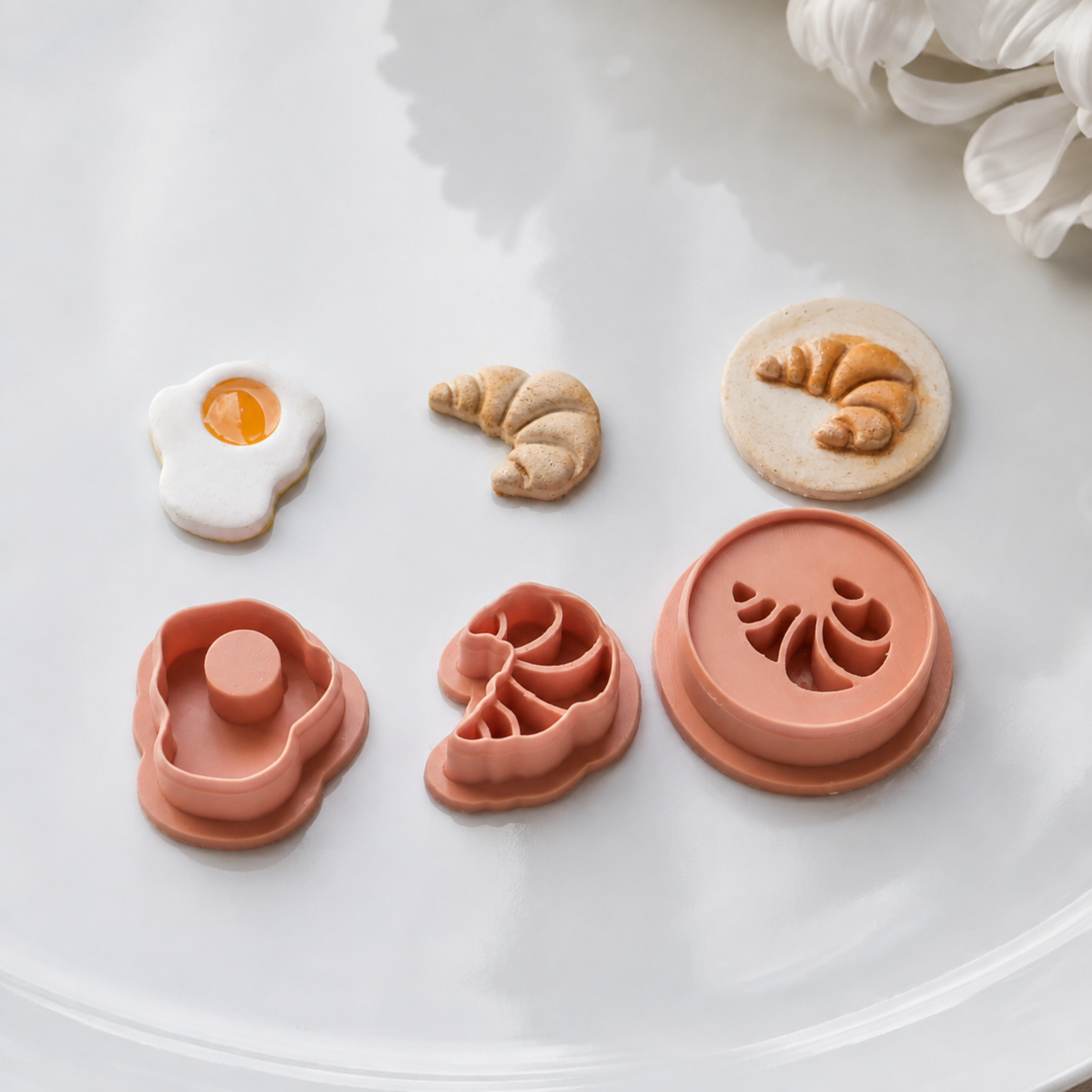 Breakfast Polymer Clay Cutter Set
