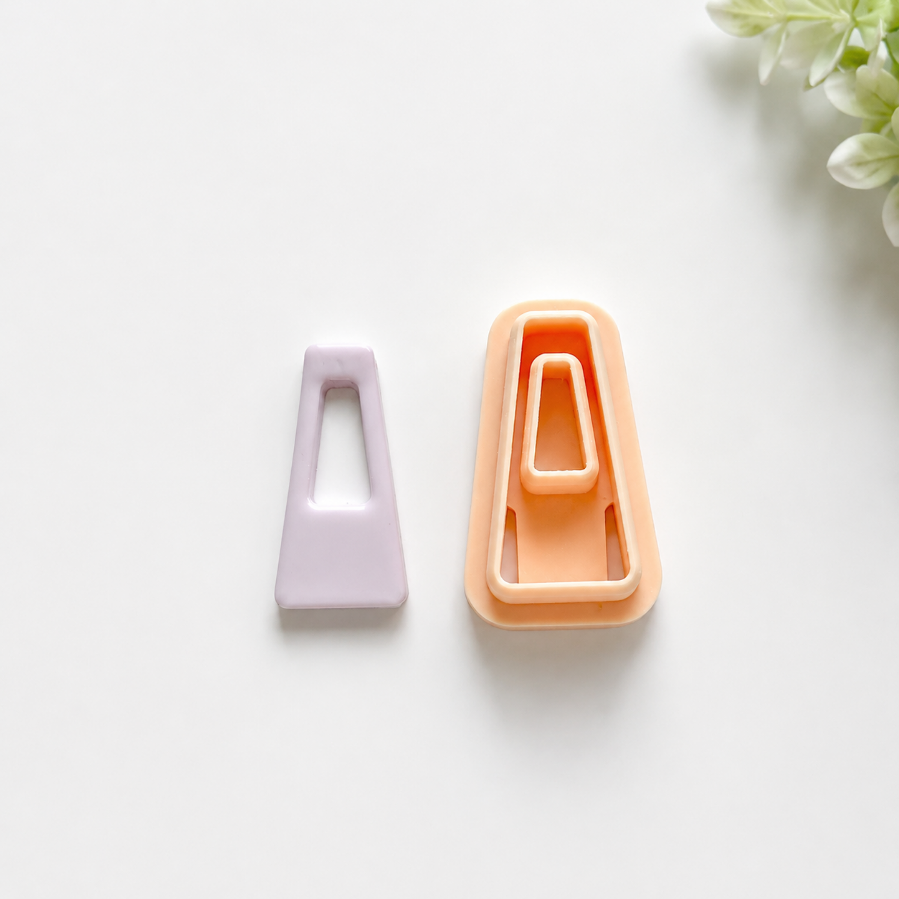 Trapezium Donut Geometric Polymer Clay Earring Cutter