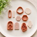 Boho Polymer Clay Earring Cutter Set - 5 pcs
