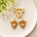 Highland Cow Animal Polymer Clay Earring Cutter