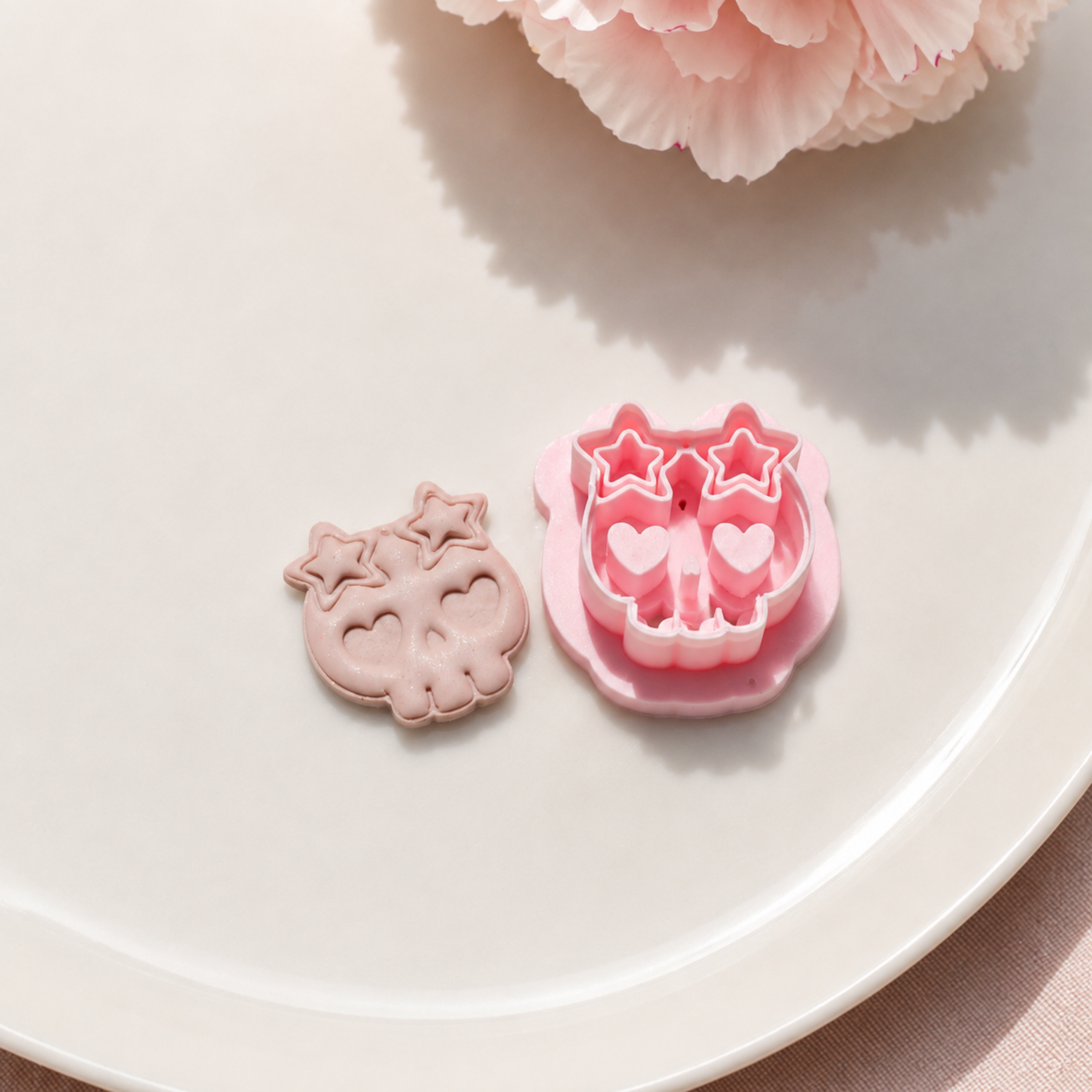 Skull & Zombie Hand Polymer Clay Halloween Cutter