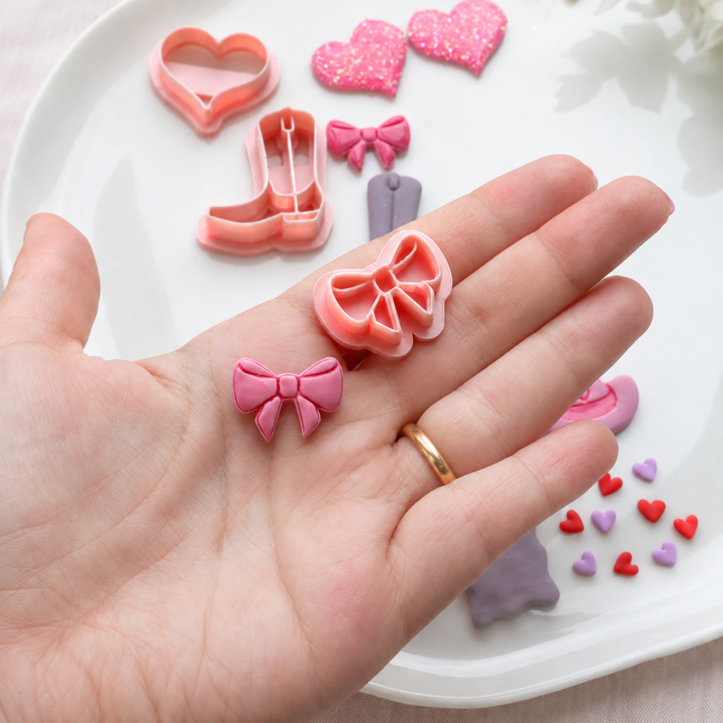 Coquette Bow Polymer Clay Romantic Cutter