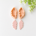 Feather Polymer Clay Earring Cutter