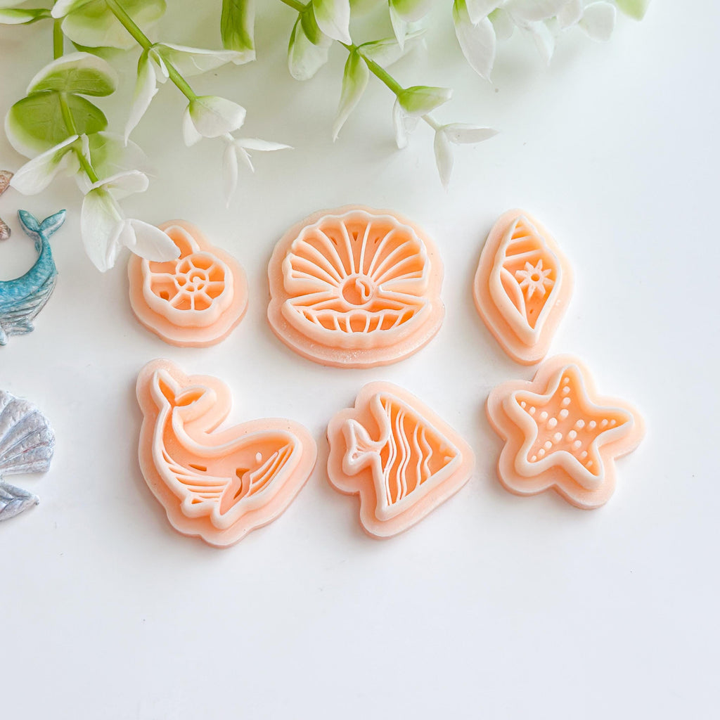 Tropical Fish Embossed Clay Cutter