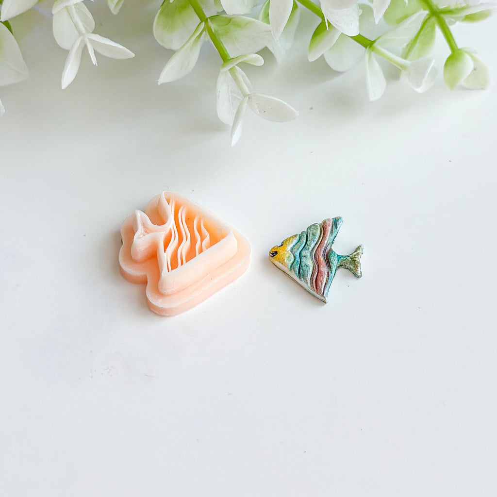 Tropical Fish Embossed Clay Cutter