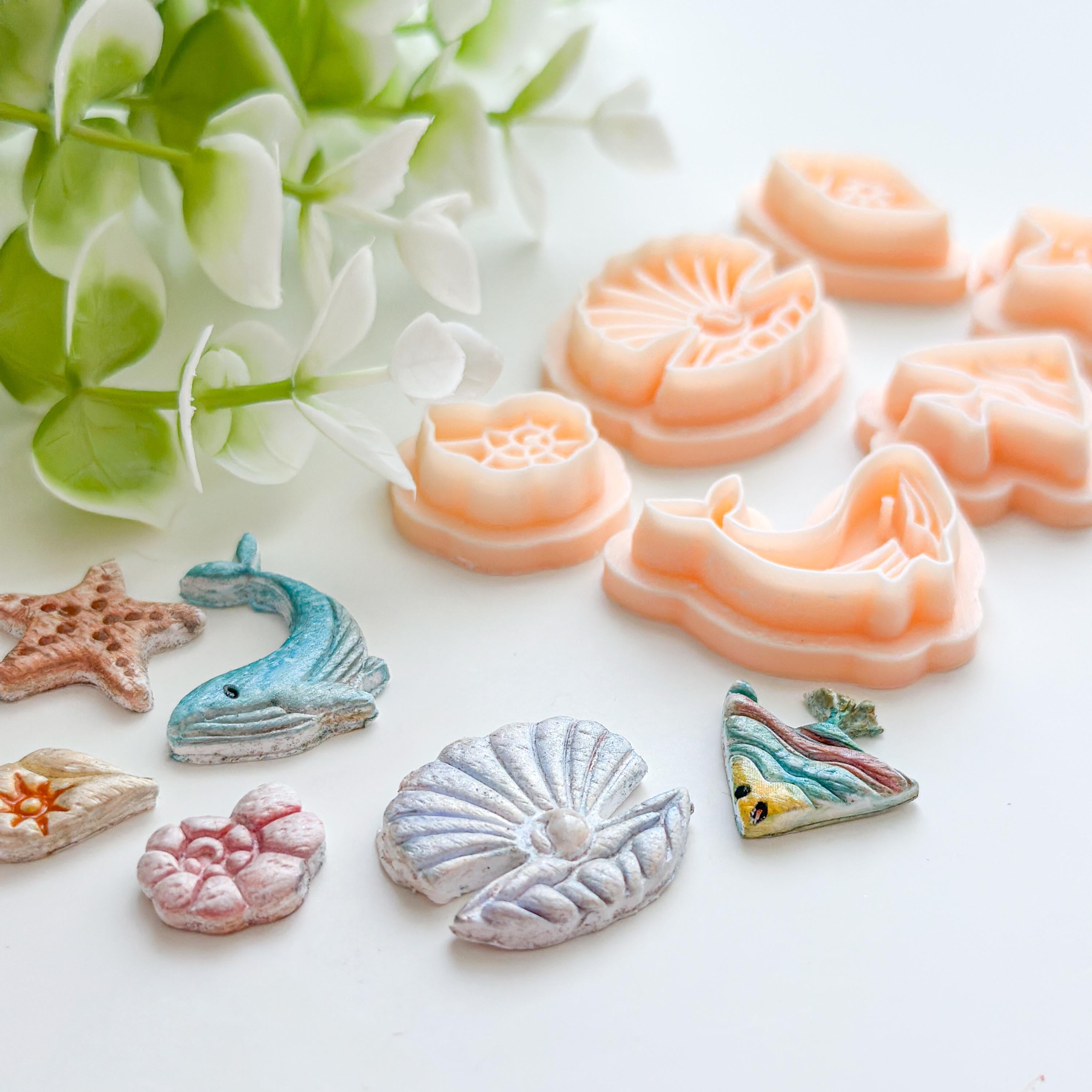 Tropical Fish Embossed Clay Cutter