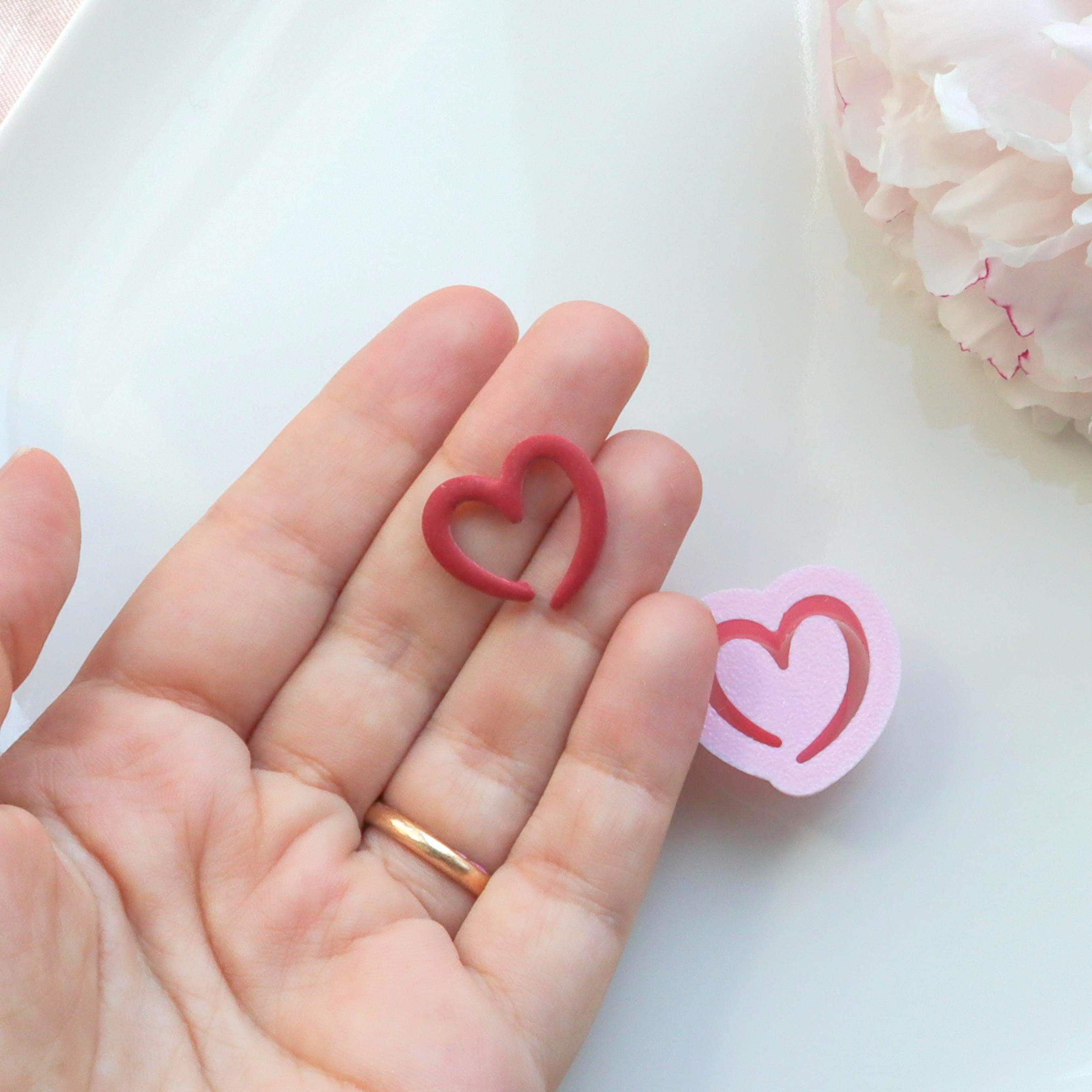 Heart Outline Polymer Clay Cutter