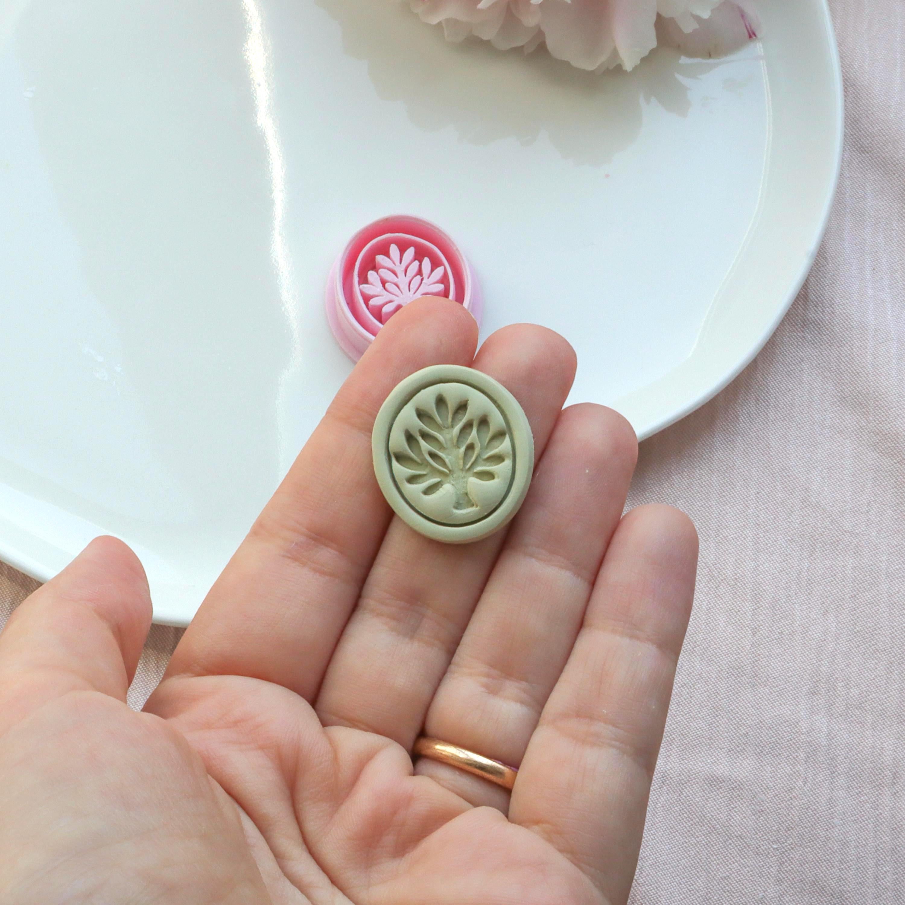 Tree of Life Imprinted Polymer Clay Earring Cutter