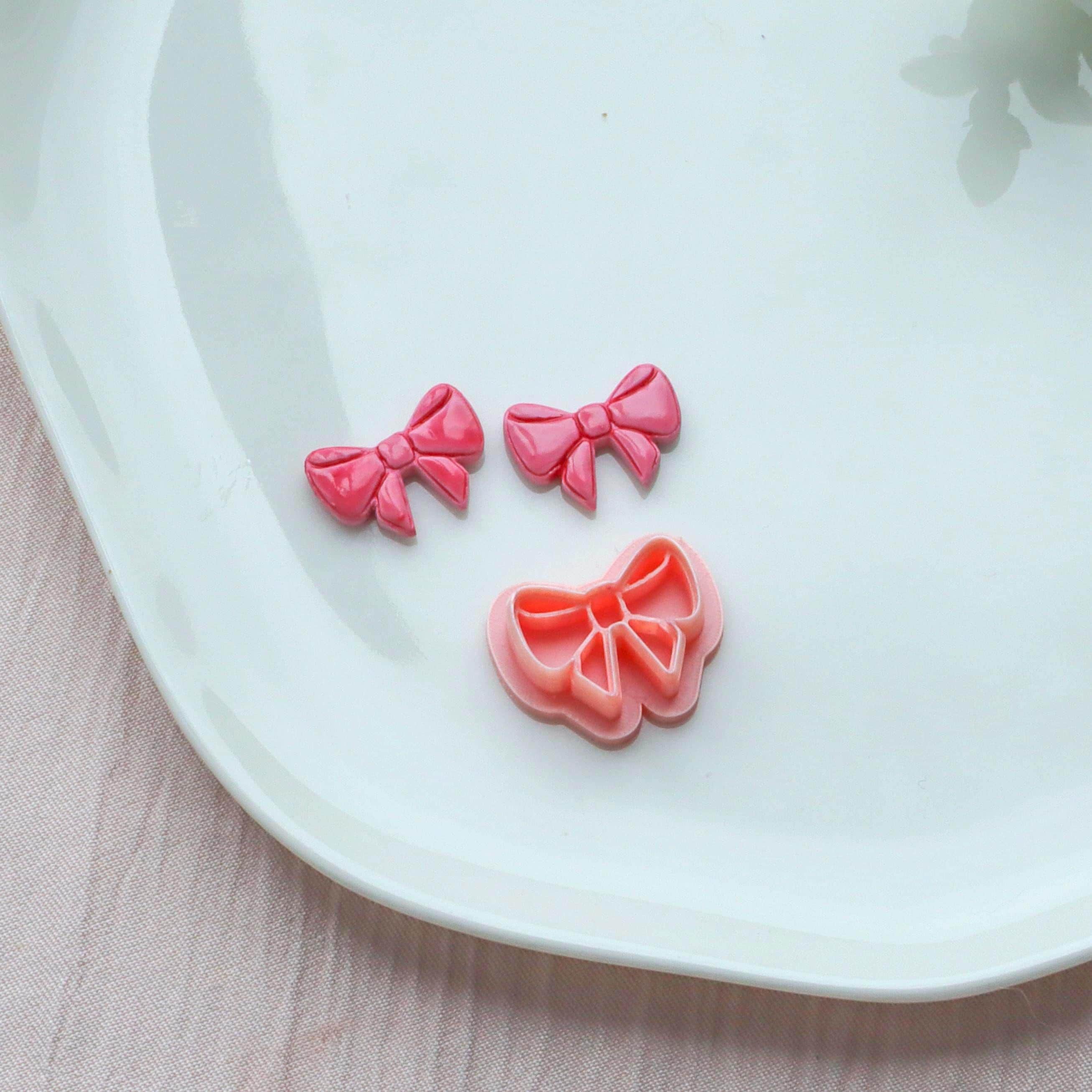 Coquette Bow Polymer Clay Romantic Cutter