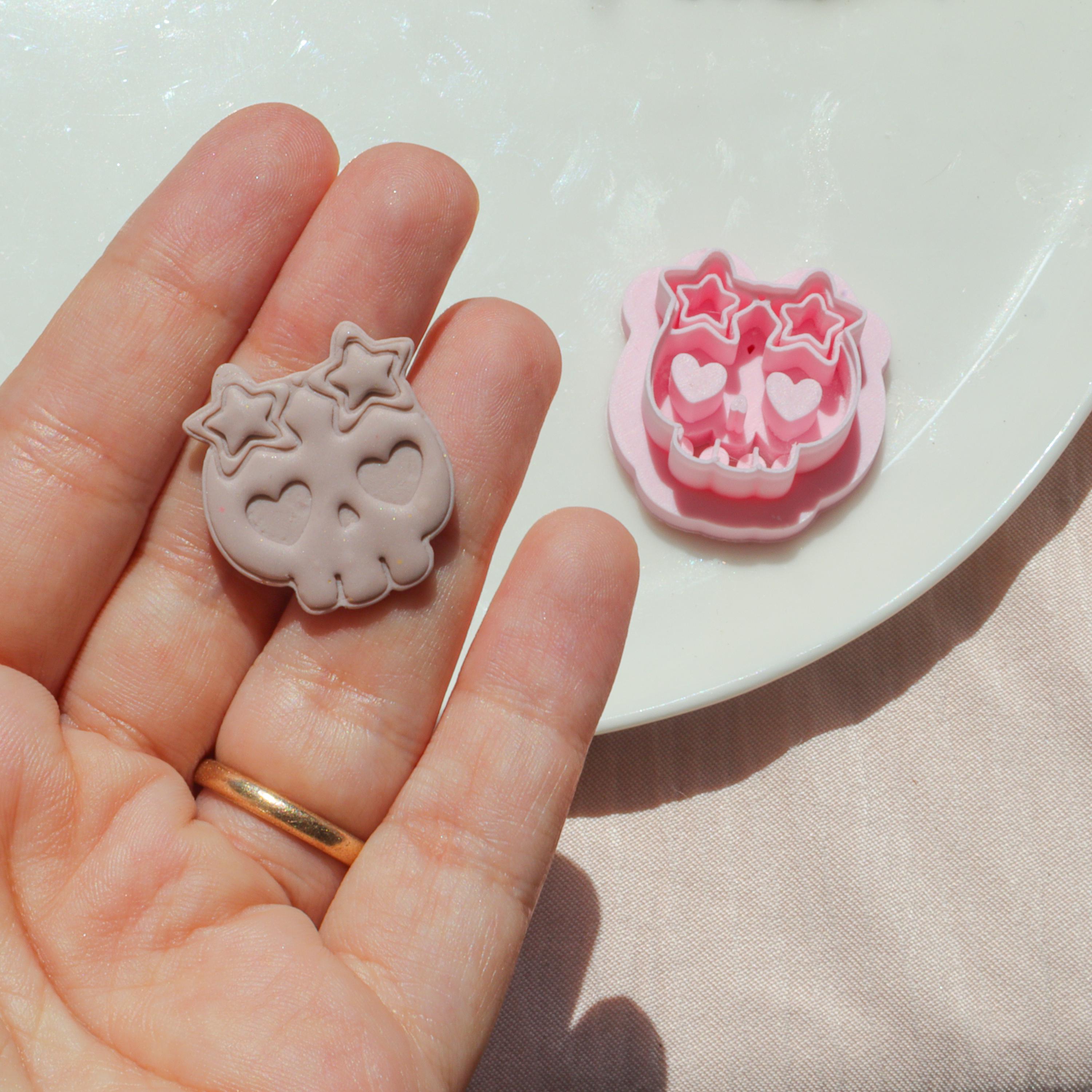 Skull & Zombie Hand Polymer Clay Halloween Cutter