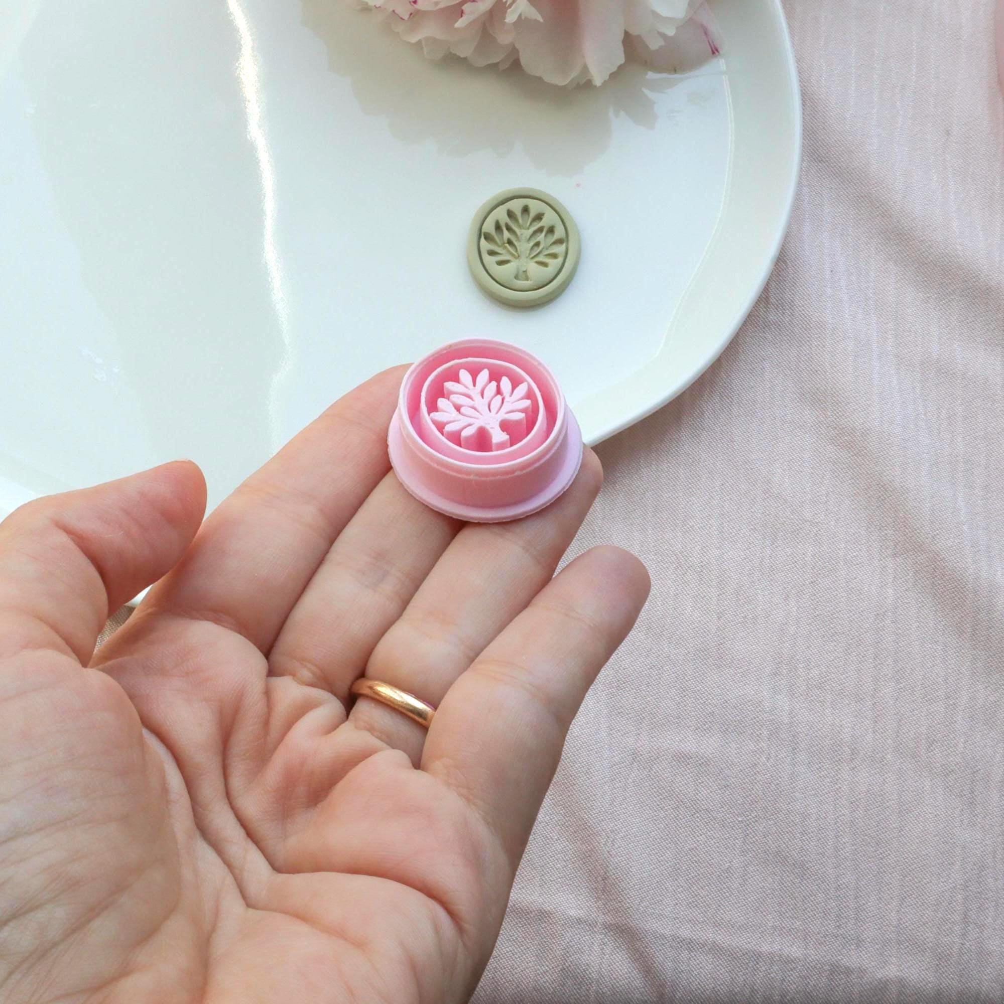 Tree of Life Imprinted Polymer Clay Earring Cutter