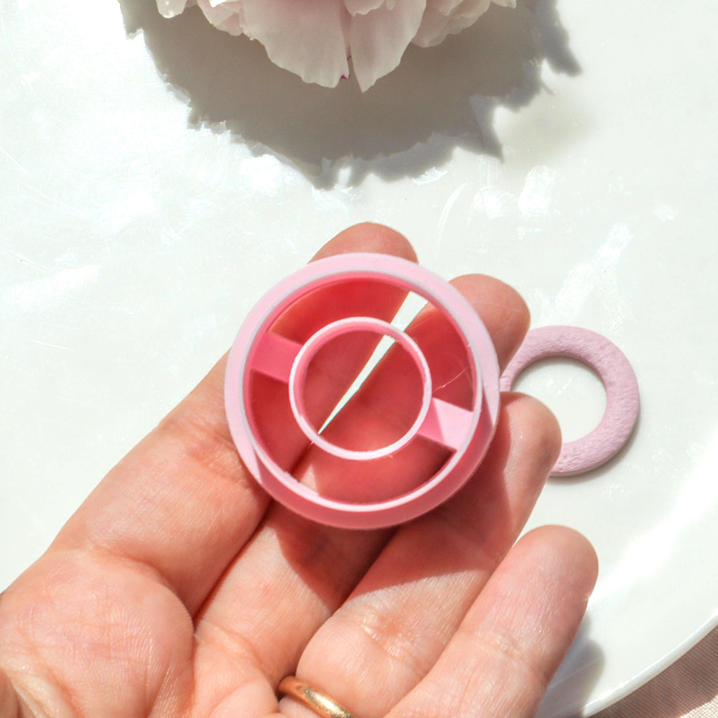 Round Donut Geometric Polymer Clay Cutter