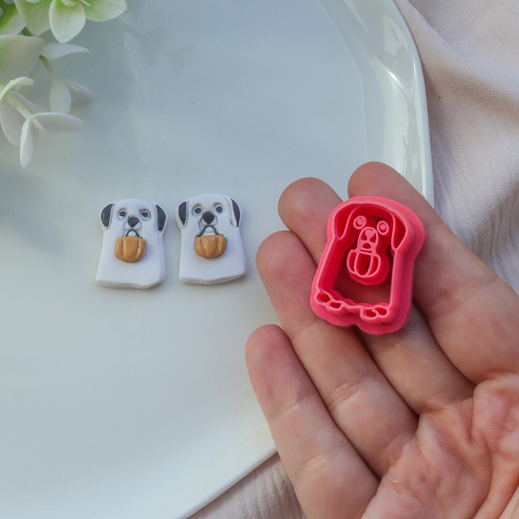 Dog Ghost Polymer Clay Halloween Cutter