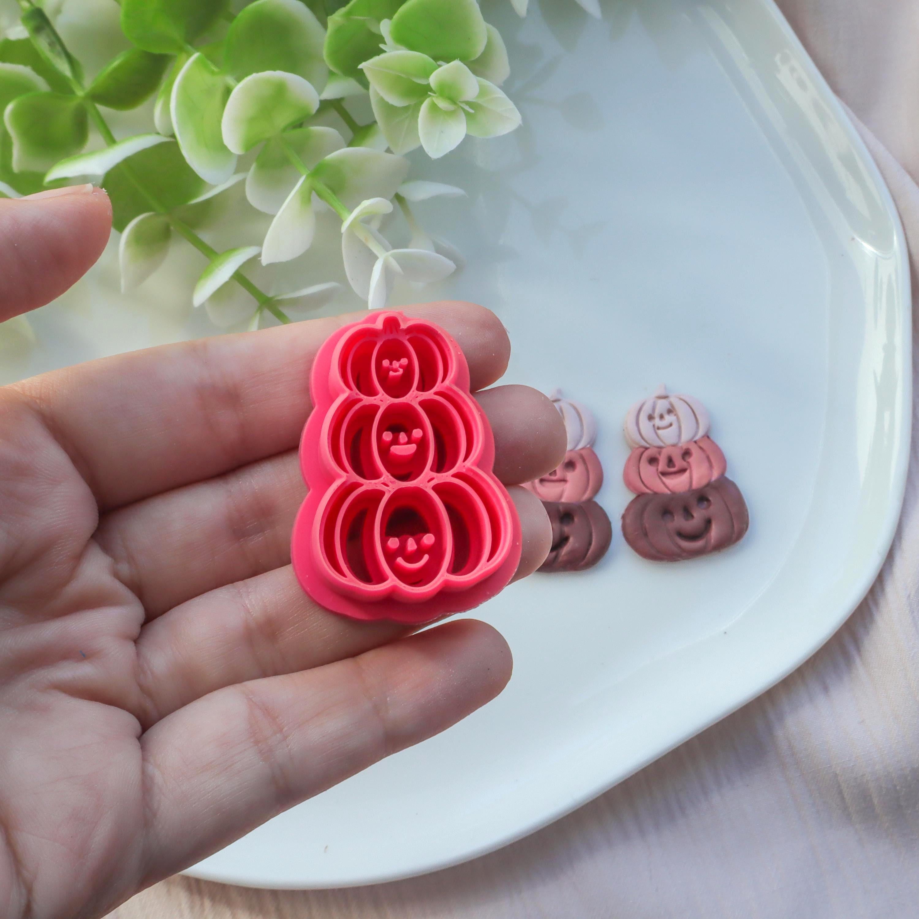 Triple Pumpkin Polymer Clay Halloween Cutter