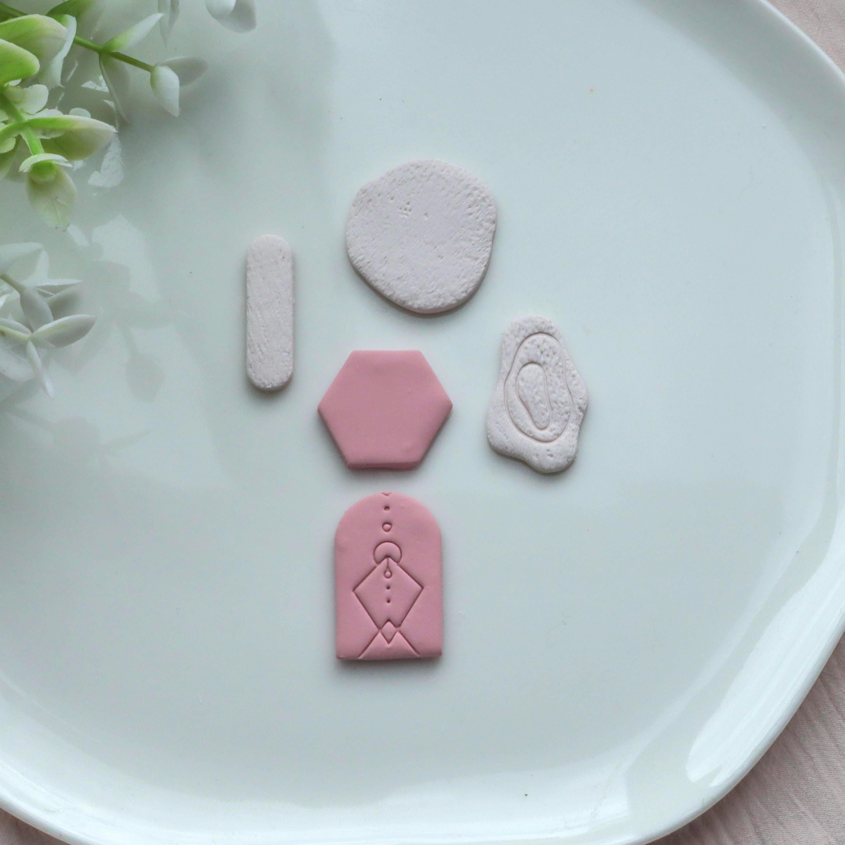 Boho Polymer Clay Earring Cutter Set - 5 pcs