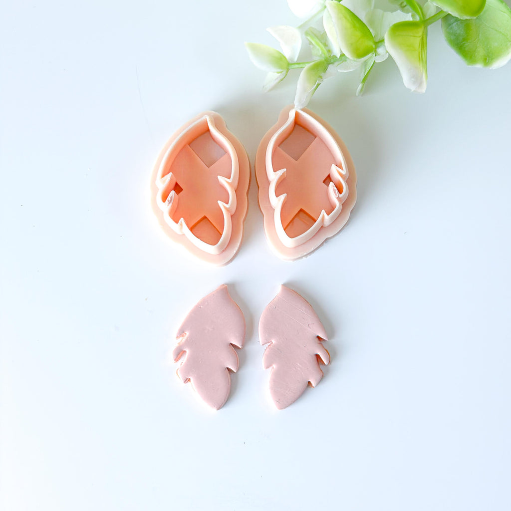 Feather Polymer Clay Earring Cutter