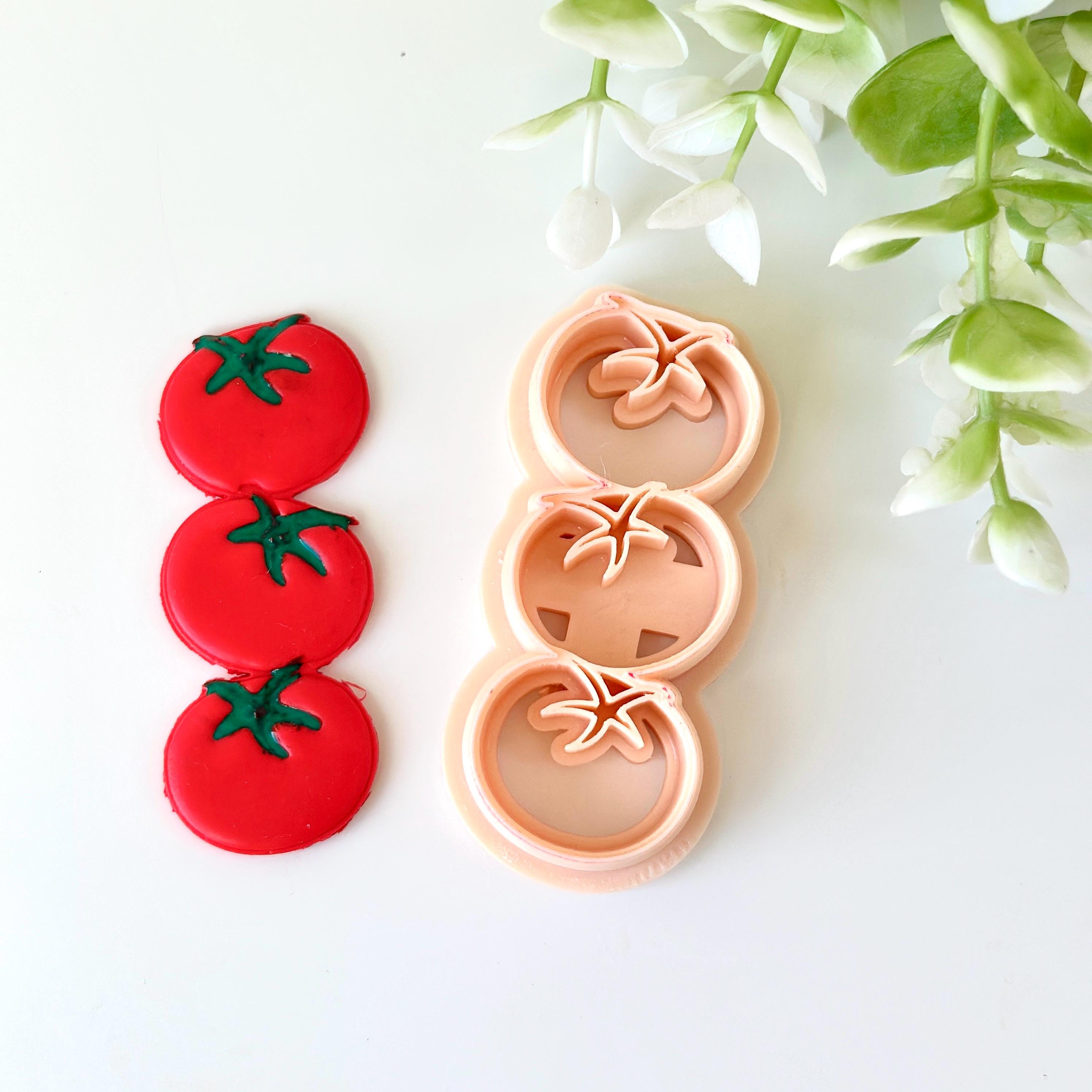 Tomato Polymer Clay Bookmark Cutter
