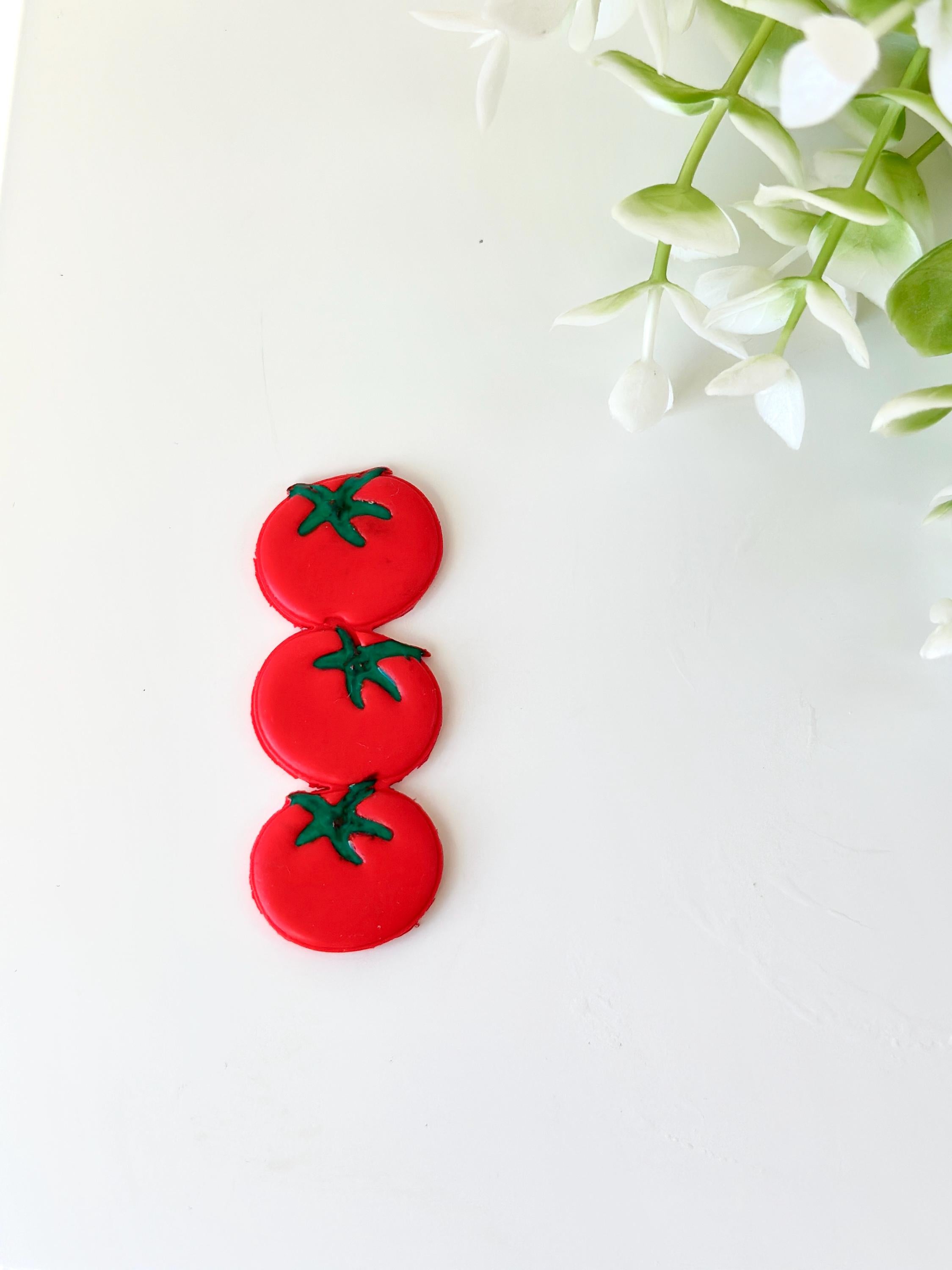 Tomato Polymer Clay Bookmark Cutter