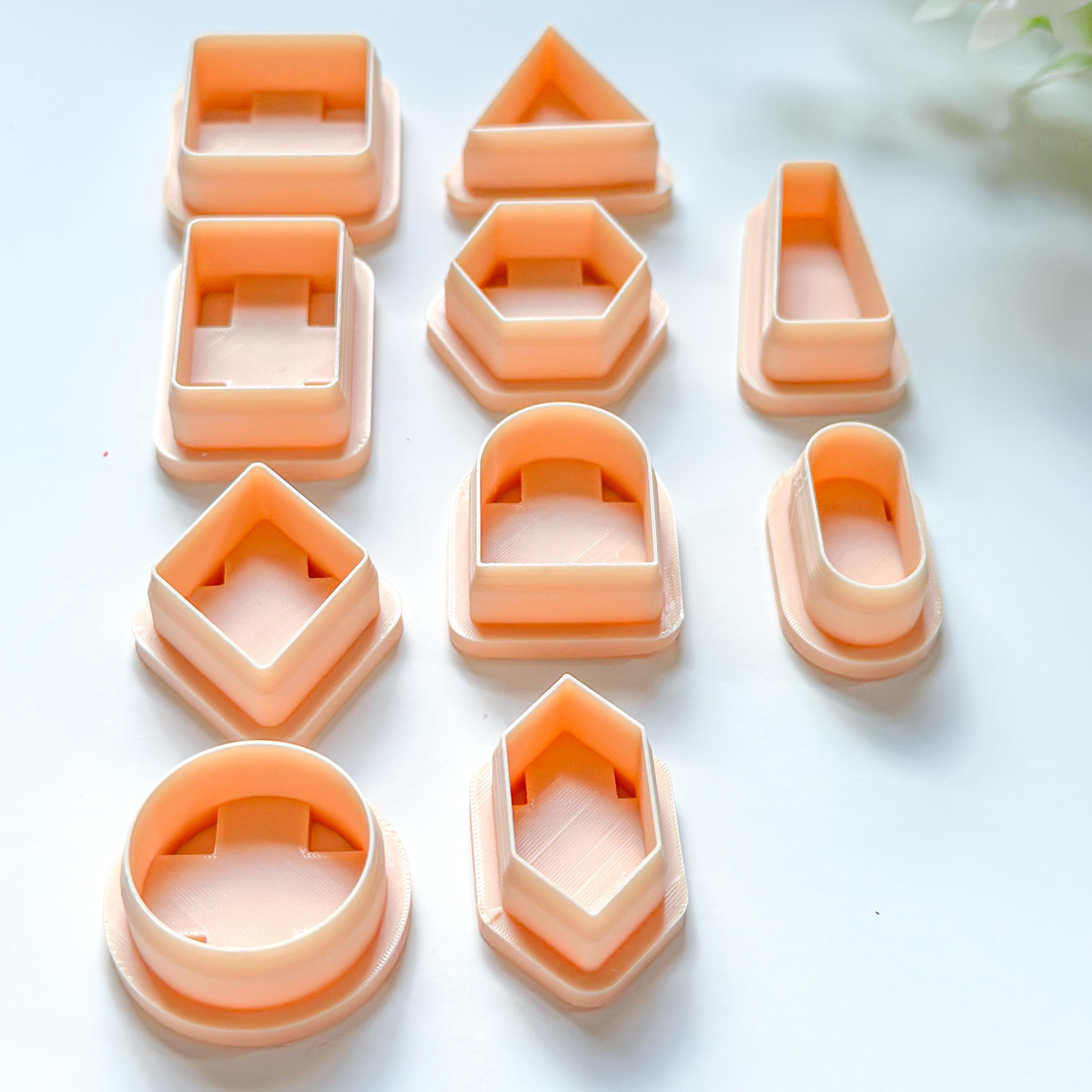 Basic Shapes Polymer Clay Cutter Set- 20 Pcs