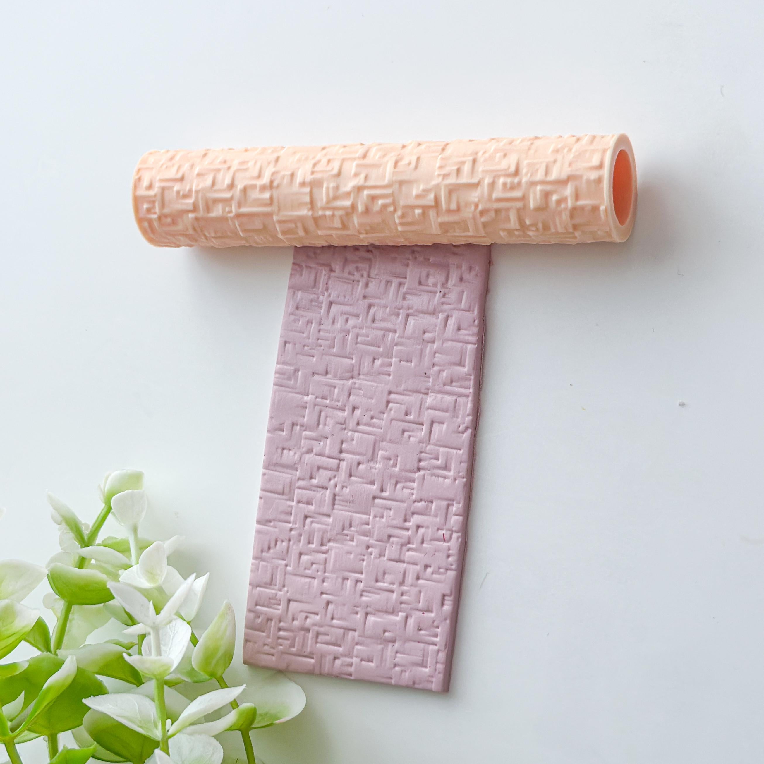 Tile Polymer Clay Texture Roller Tool – 10cm