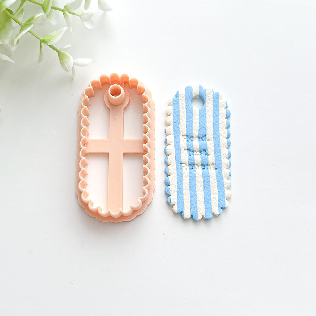 Scalloped Clay Bookmark Cutter - 80mm