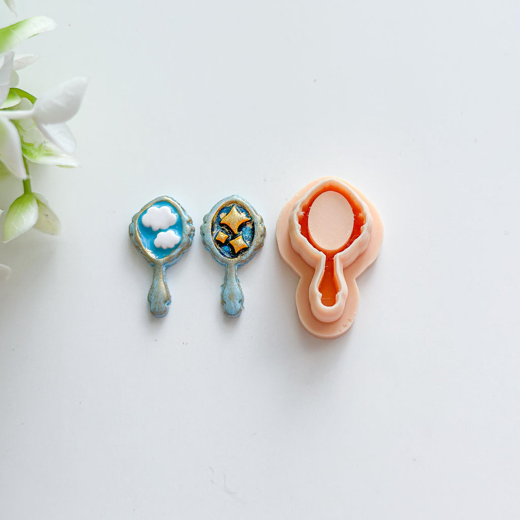 Whimsical Mirror Polymer Clay Earring Cutter Set – 3 Pcs