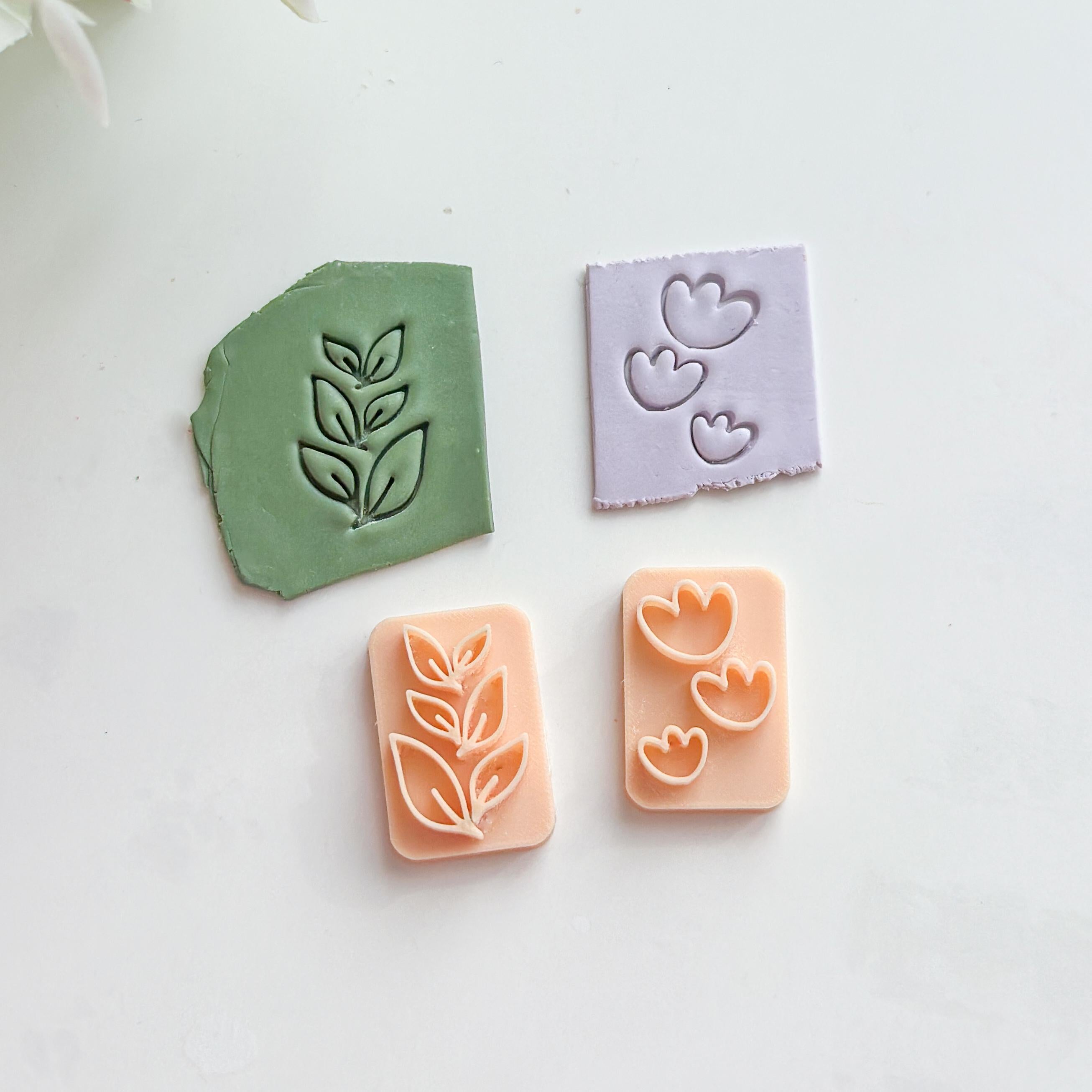 Tulip Polymer Clay Earring Cutter Set - 3 Pcs
