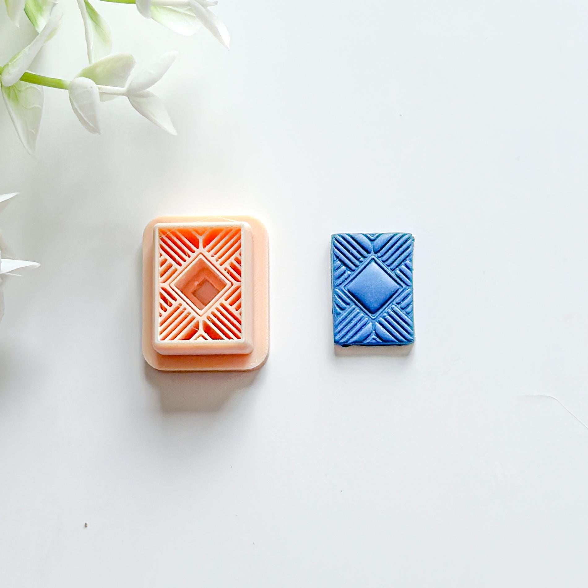 Geometric Art Deco Polymer Clay Earring Cutter
