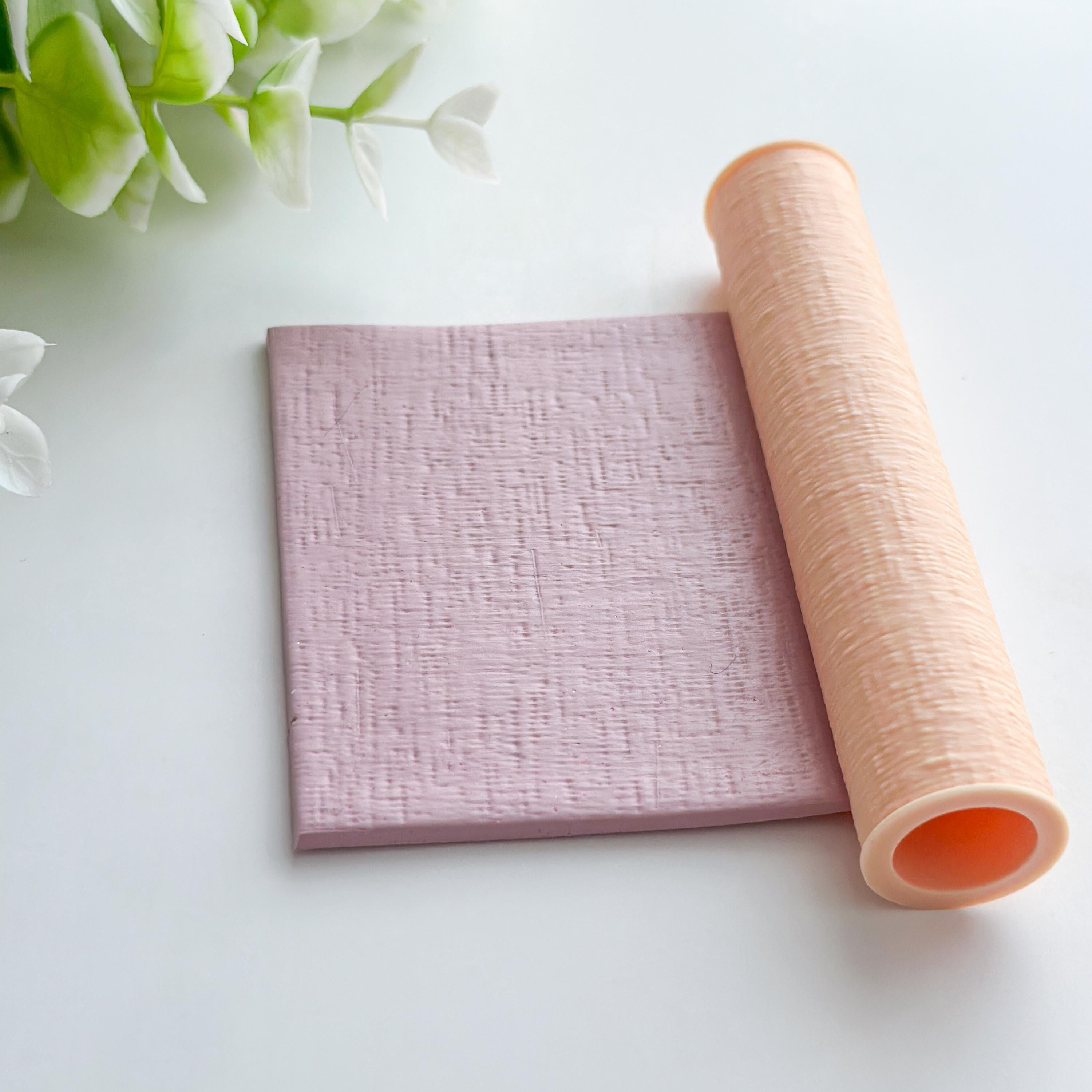 Textile Polymer Clay Texture Roller Tool – 10cm