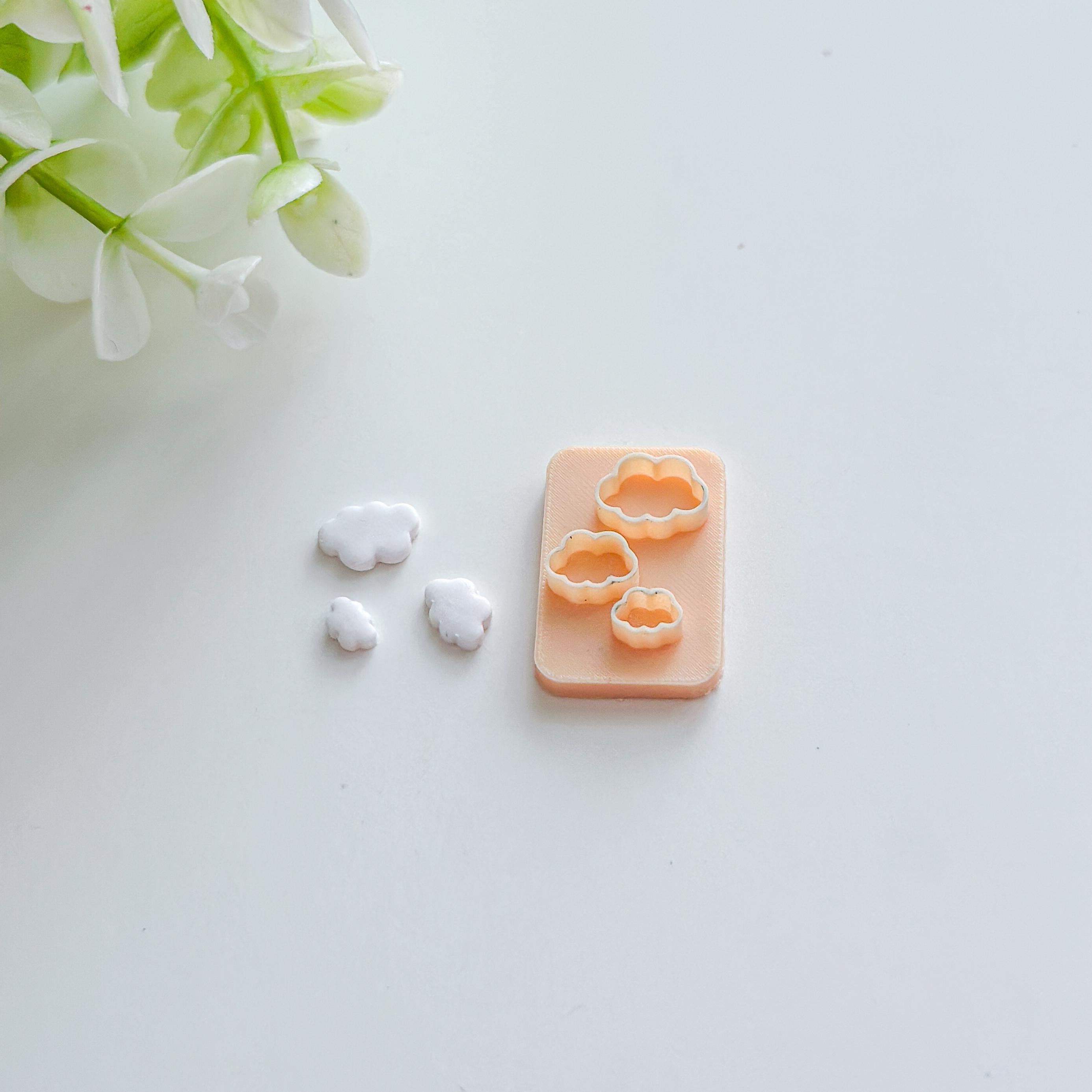 Cloud Polymer Clay Micro Cutter (3–5 mm)