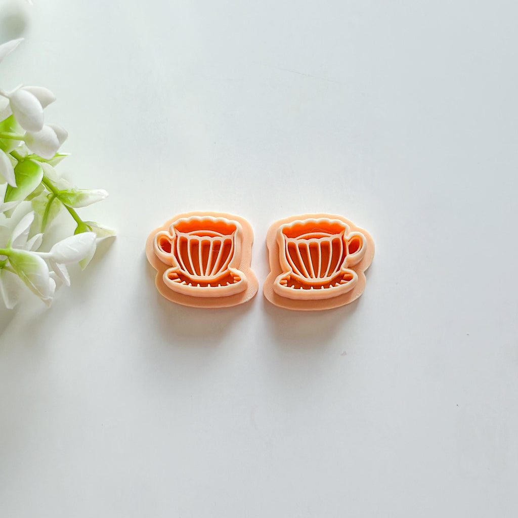 Tea Cup Polymer Clay Earring Cutter Set – 3 Pcs