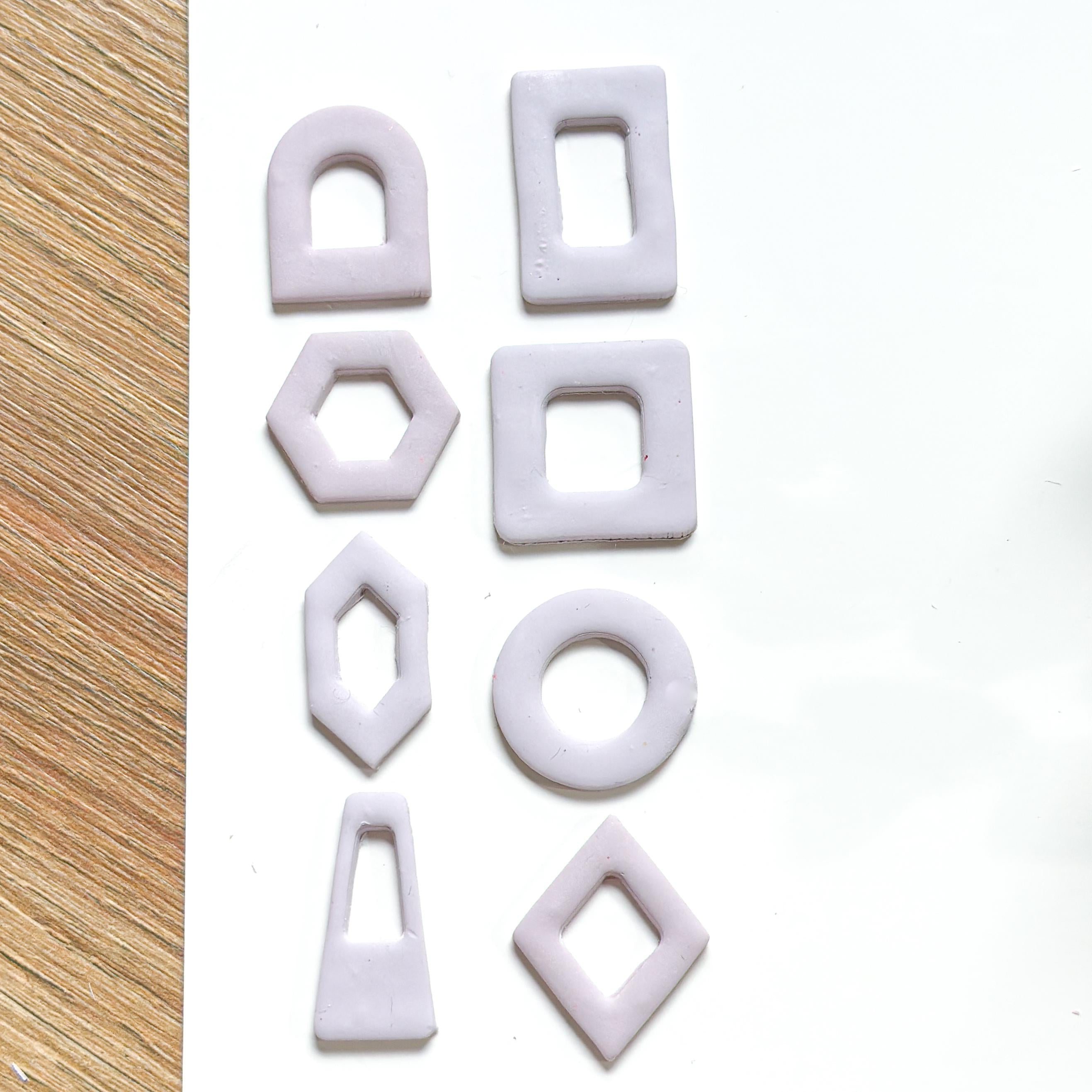 Polymer Clay Hexagon Donut Geometric Cutter
