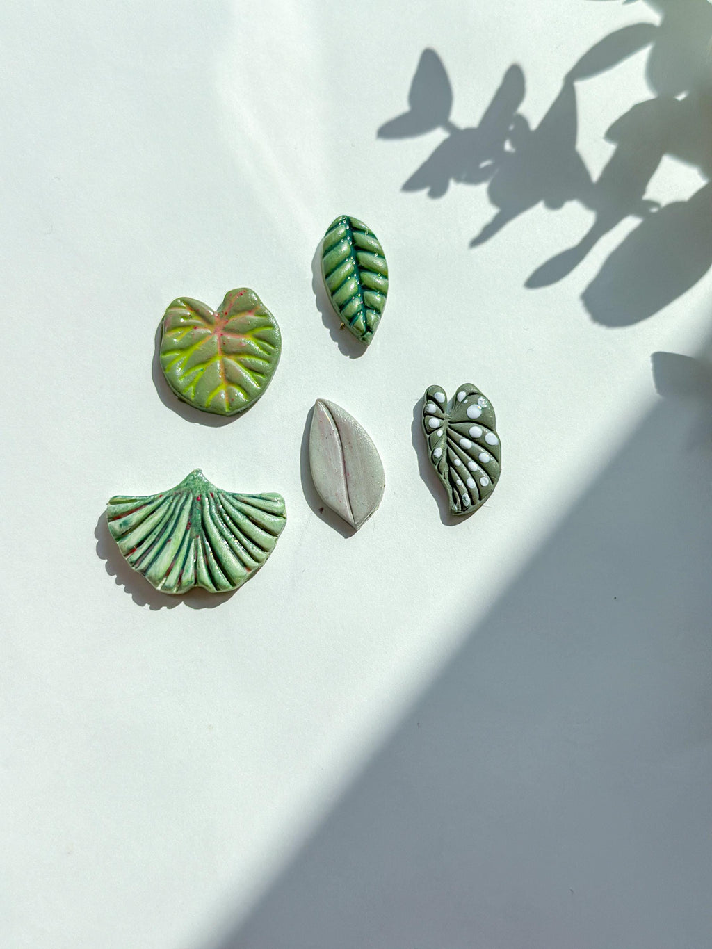 Botanical Leaf Polymer Clay Cutter Bundle (6 Pcs)