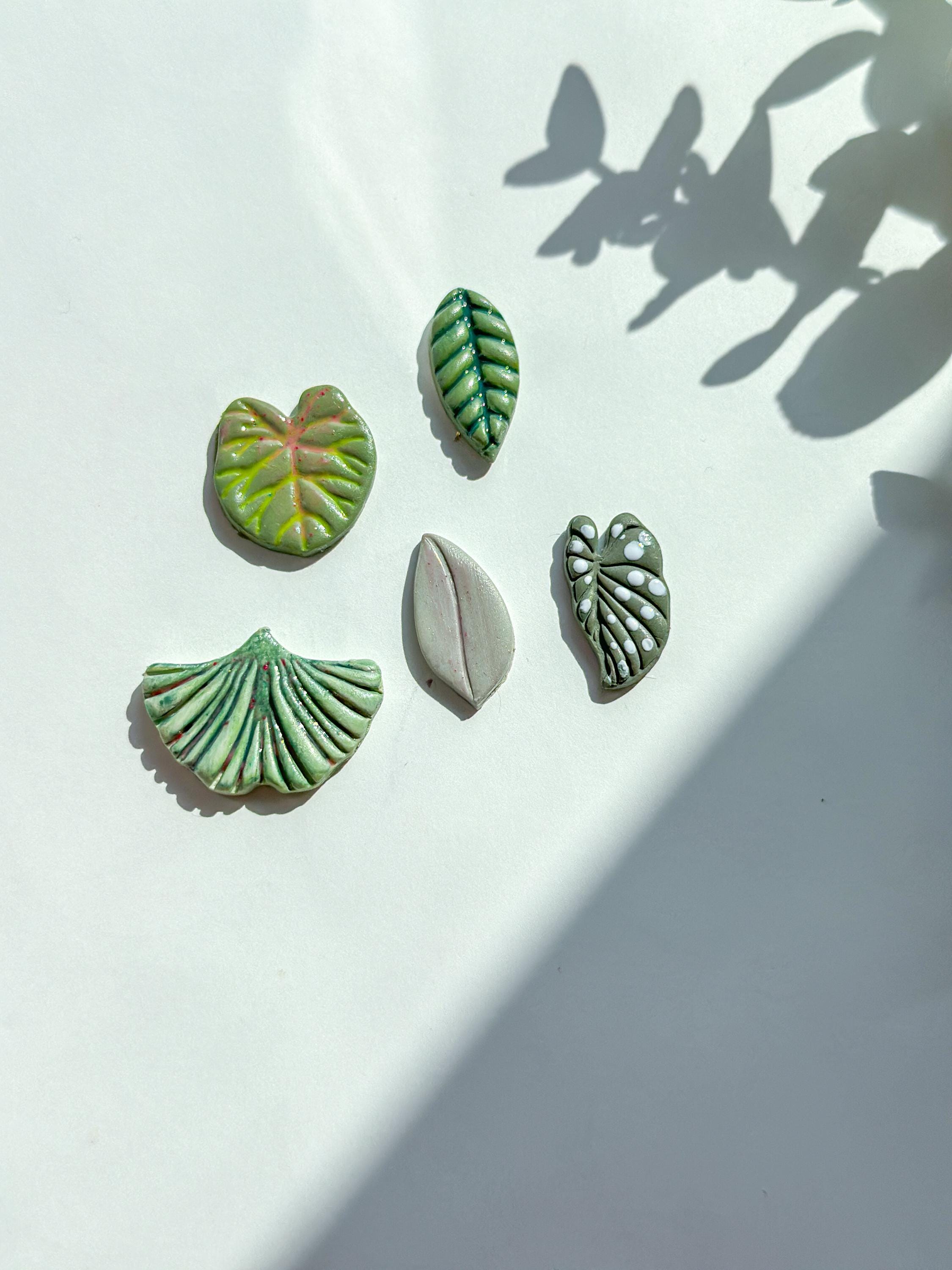 Botanical Leaf Polymer Clay Cutter Bundle (6 Pcs)