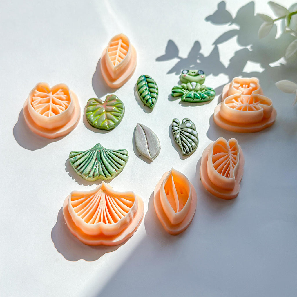 Botanical Leaf Polymer Clay Cutter Bundle (6 Pcs)