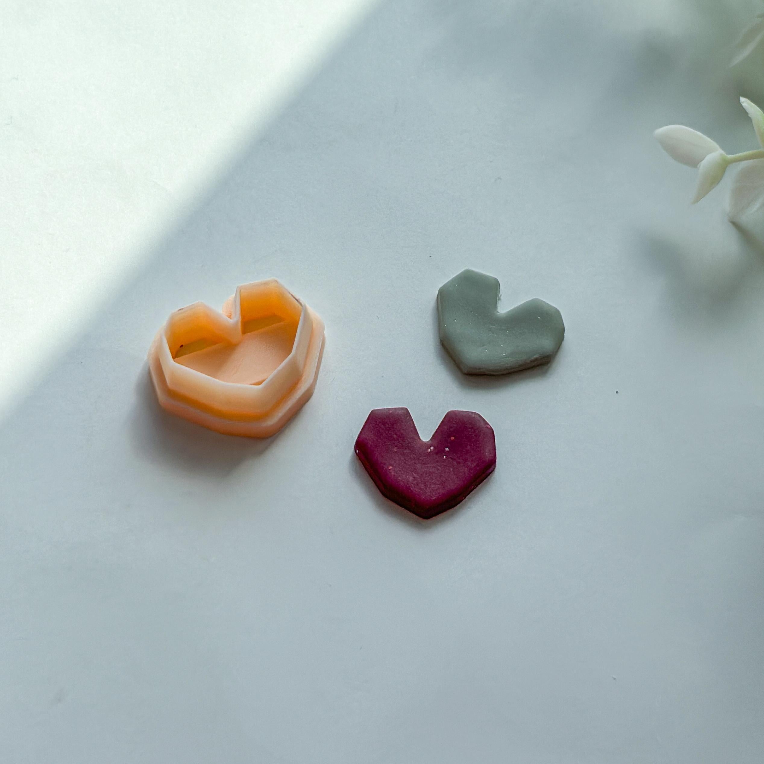 Angular Heart Clay Cutter
