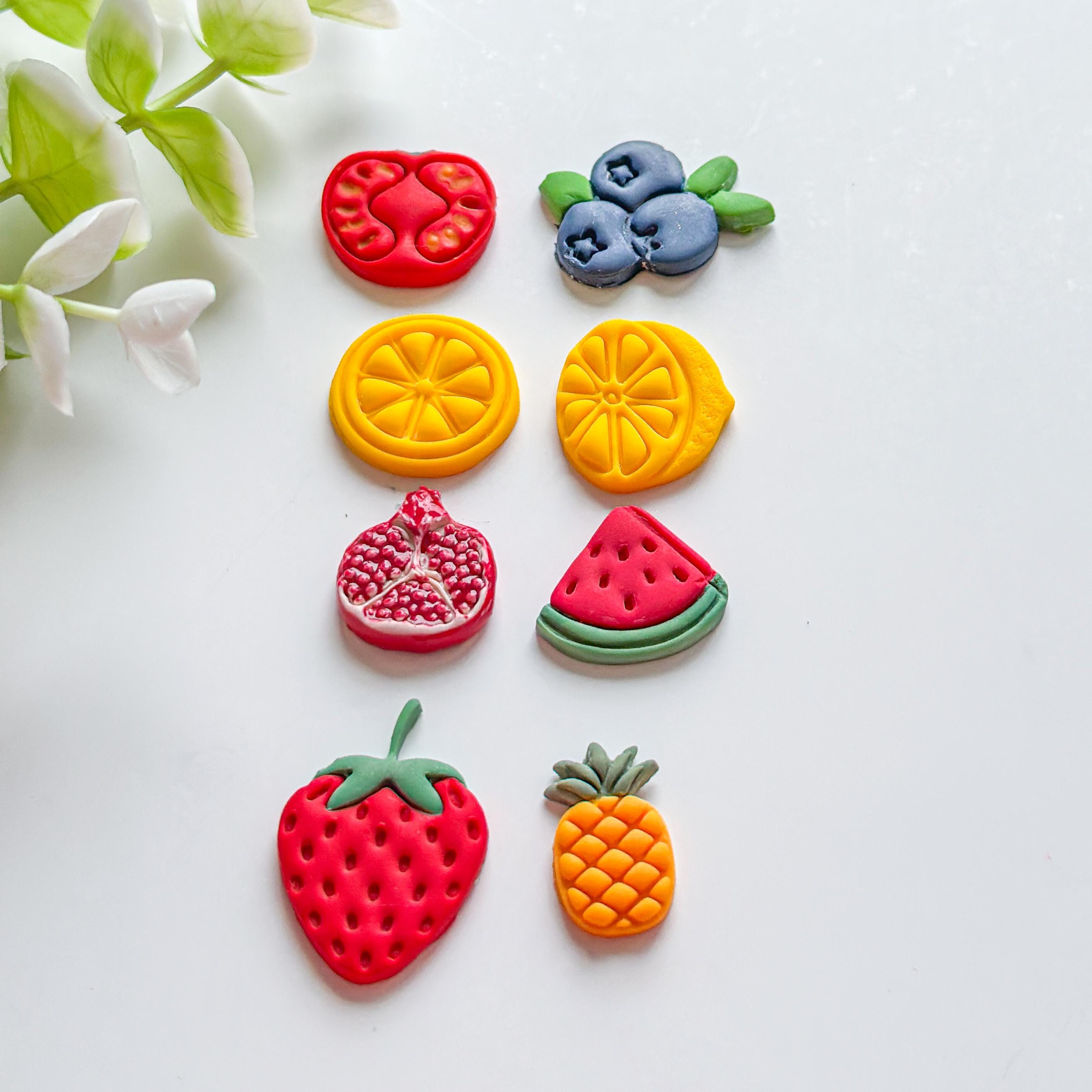 Strawberry Polymer Clay Cutter: Earring Jewelry Making 3D Printed Tool