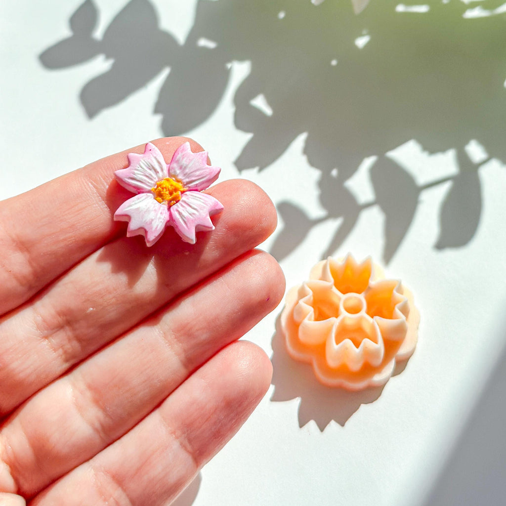 Cosmos Flower Polymer Clay Cutter