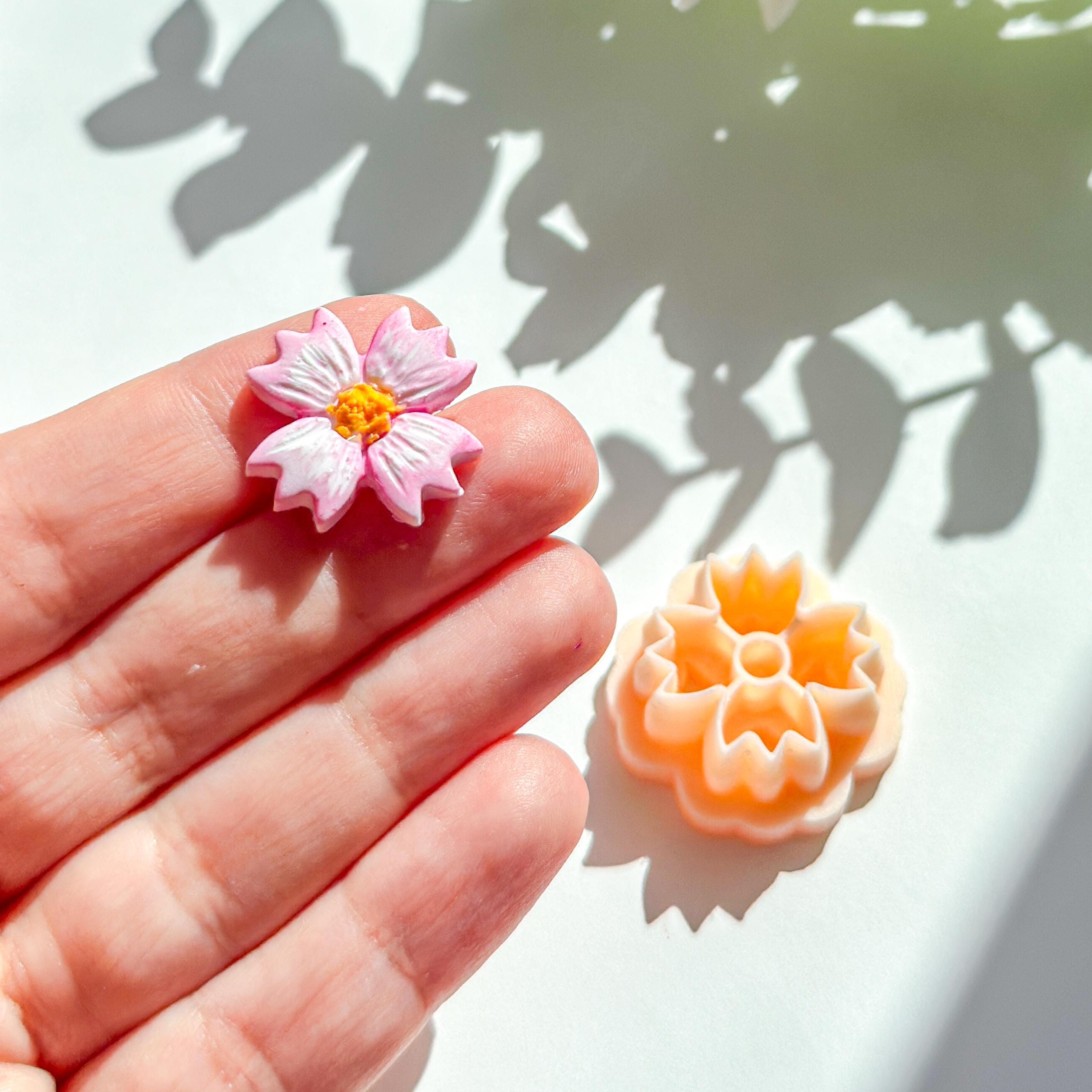 Cosmos Flower Polymer Clay Cutter