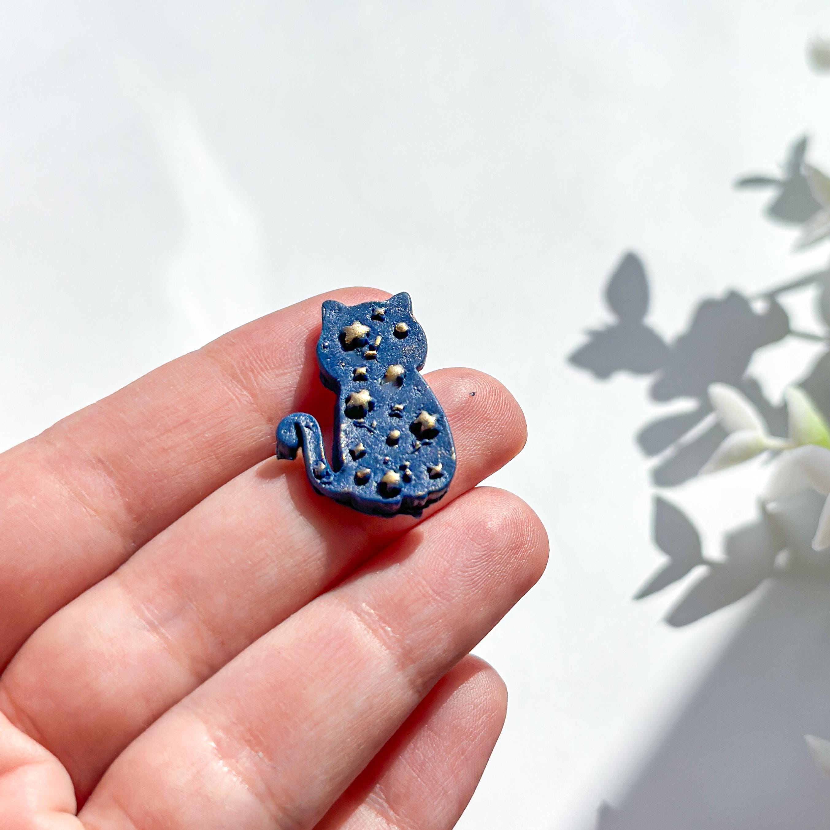 Floral Cat Polymer Clay Cutter